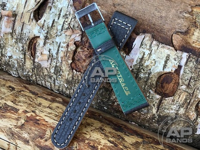 ALT Havana Brown Leather Strap for Rolex Watches 20mm - Image 2