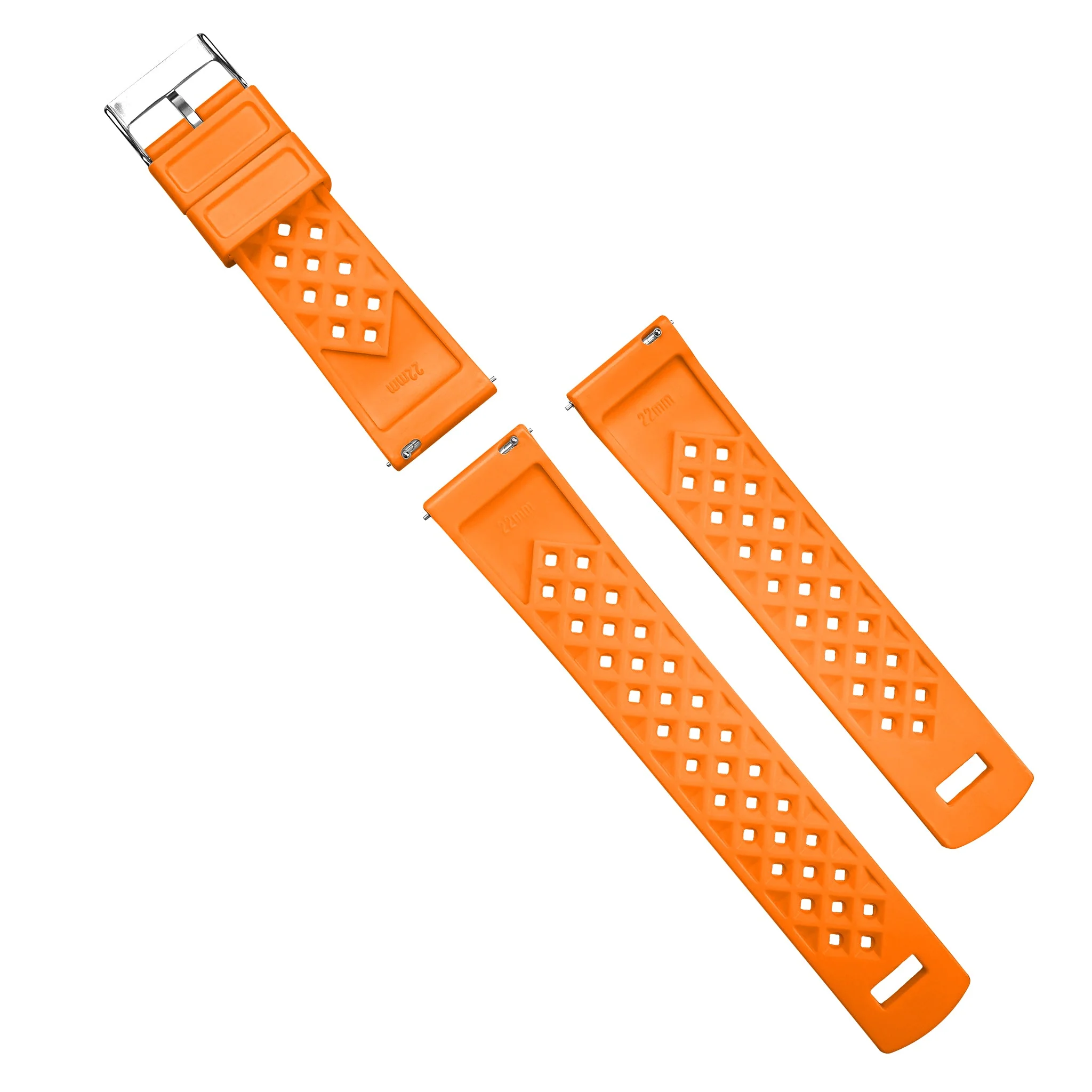 Coros Tropical Style Orange Watch Band - Image 4