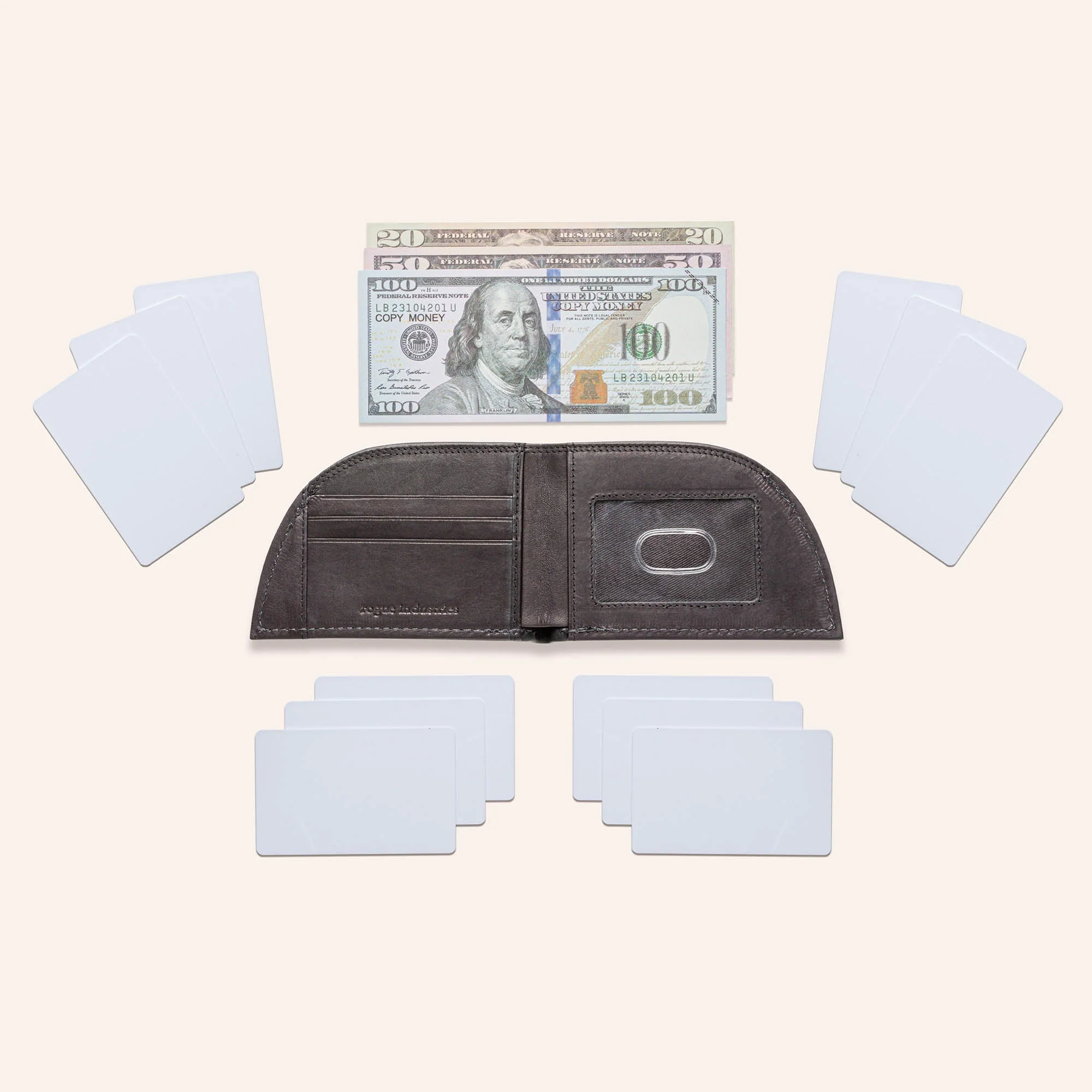 American Bison Leather Front Pocket Wallet - Image 11