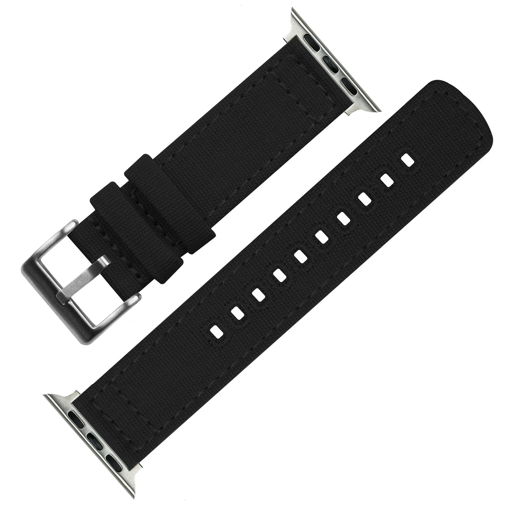 Apple Watch Black Canvas Watch Band - Image 5