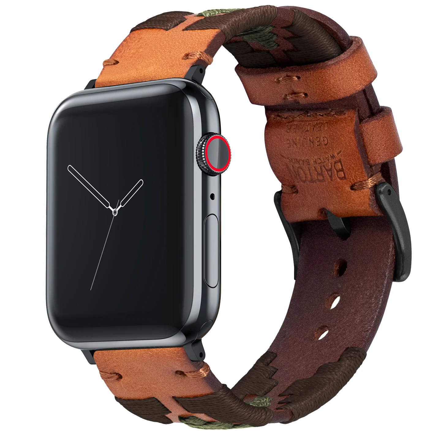 Apple Watch Brown Green Gaucho Watch Band - Image 4