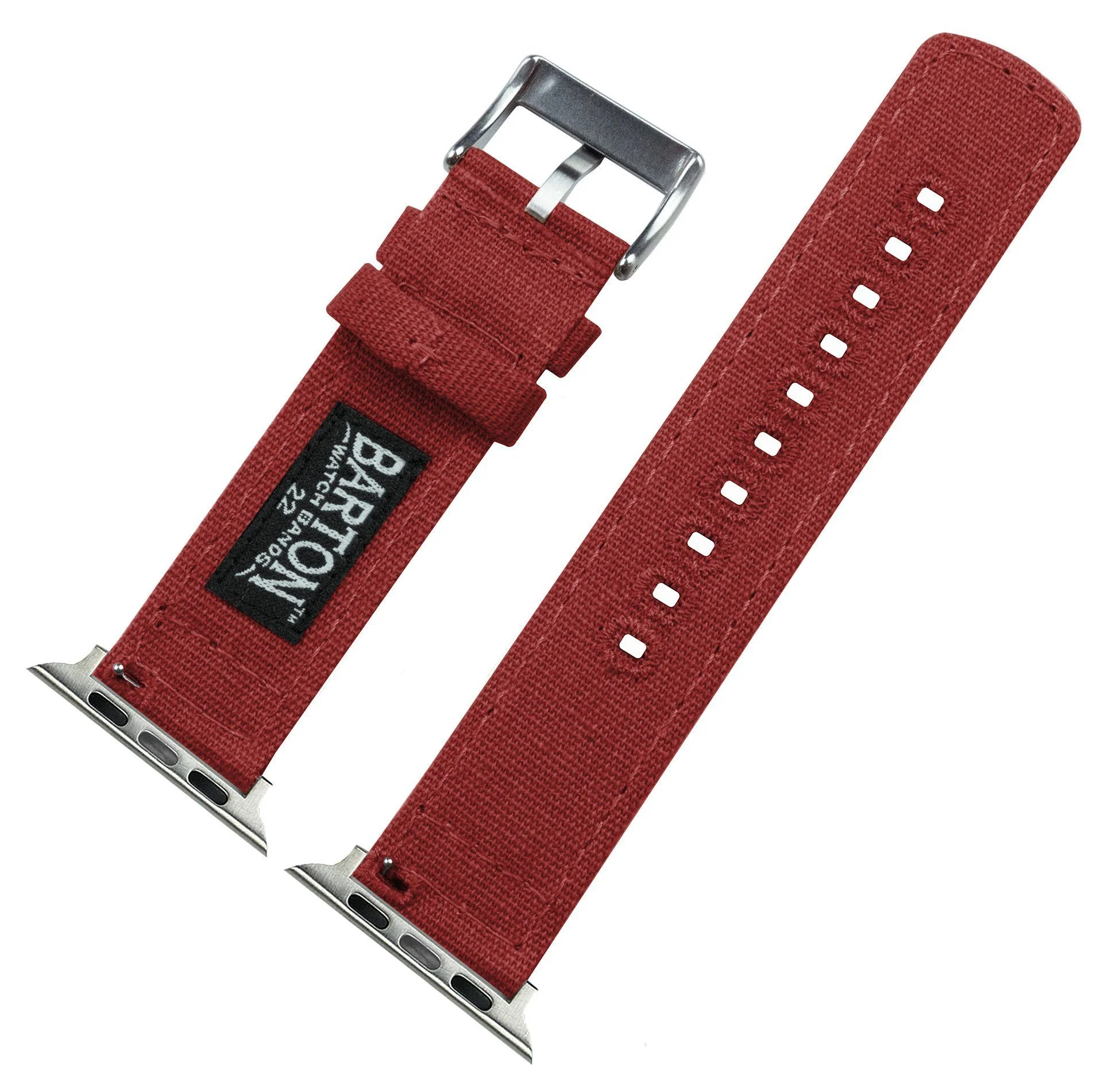 Apple Watch Canvas Red Watch Band - Image 6