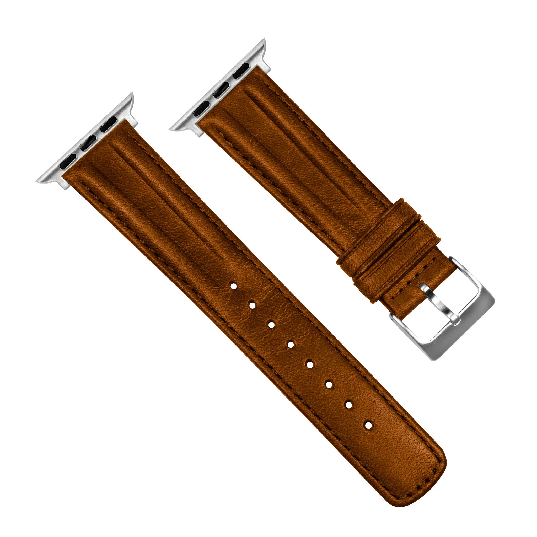 Apple Watch Caramel Brown Classic Horween® Leather Watch Band - Image 5