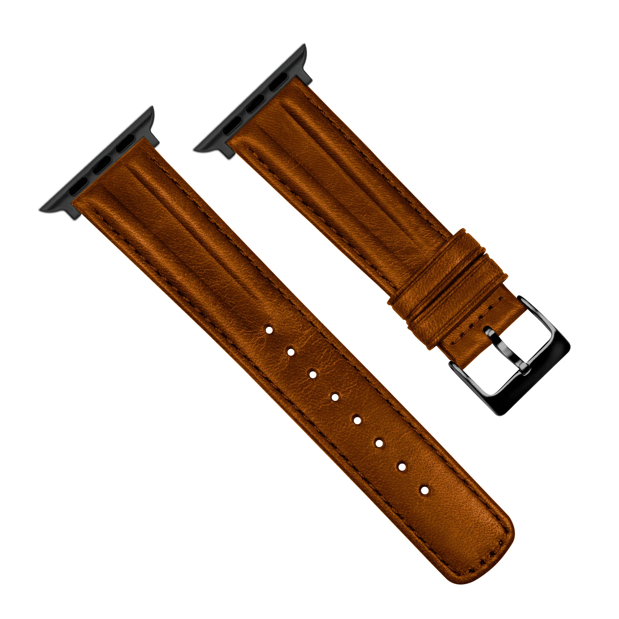 Apple Watch Caramel Brown Classic Horween® Leather Watch Band - Image 6