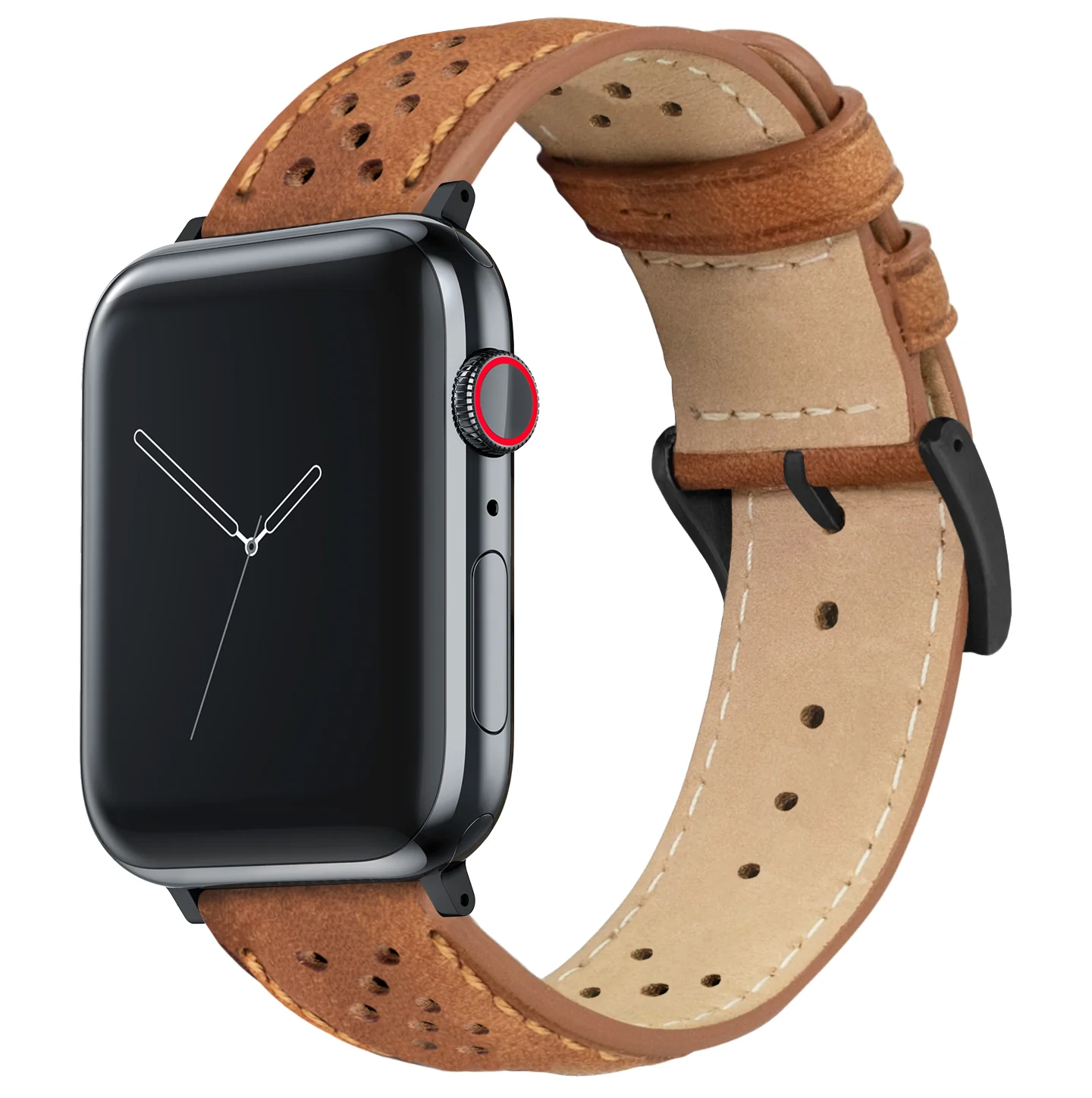 Apple Watch Caramel Brown Racing Horween® Leather Watch Band - Image 3