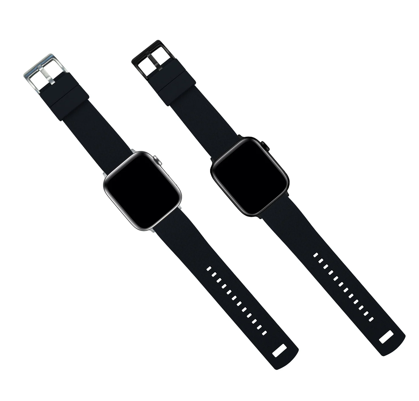 Apple Watch Elite FKM Rubber Black Watch Band - Image 7