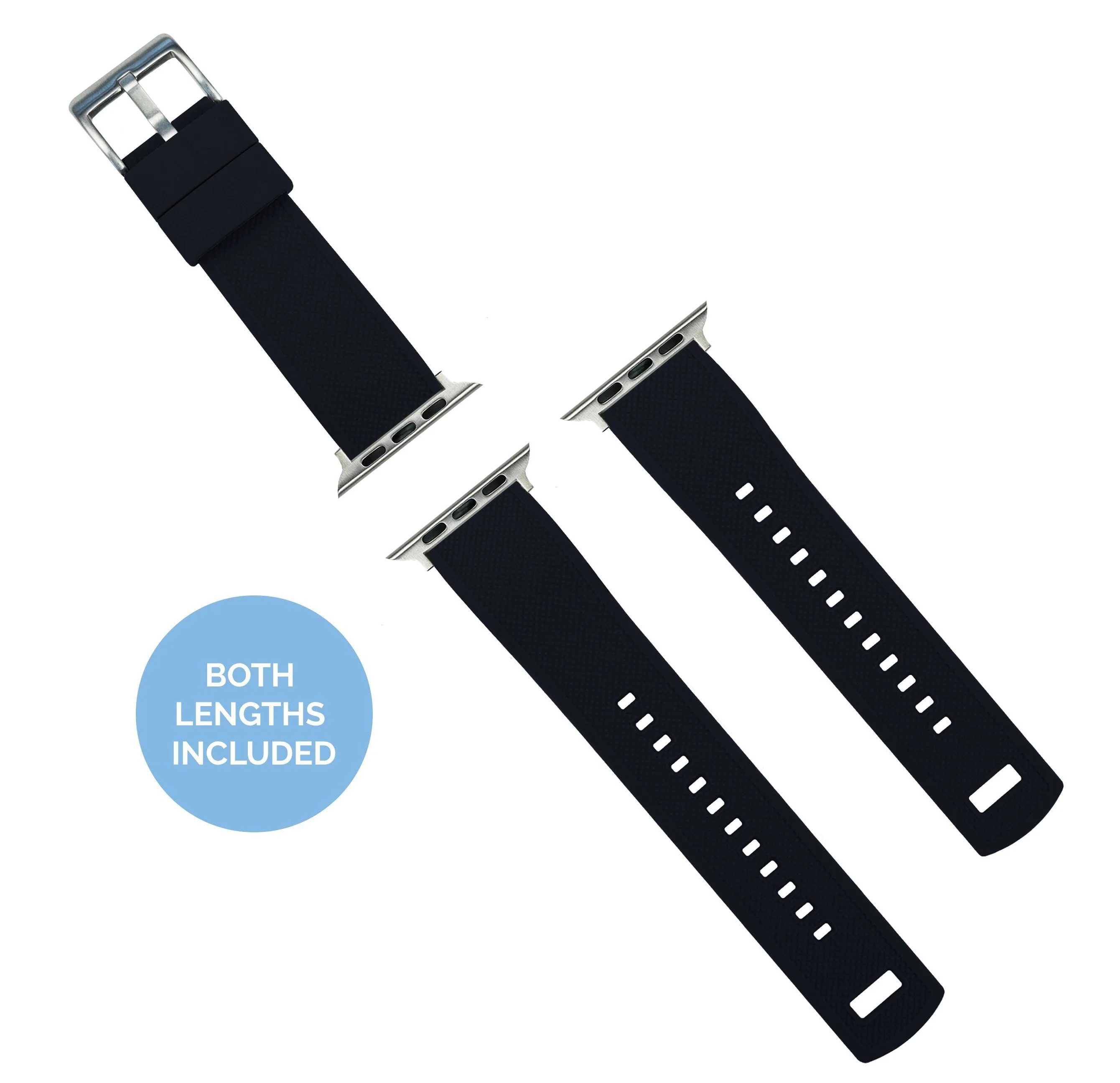 Apple Watch Elite Silicone Black Top Army Green Bottom Watch Band - Image 3