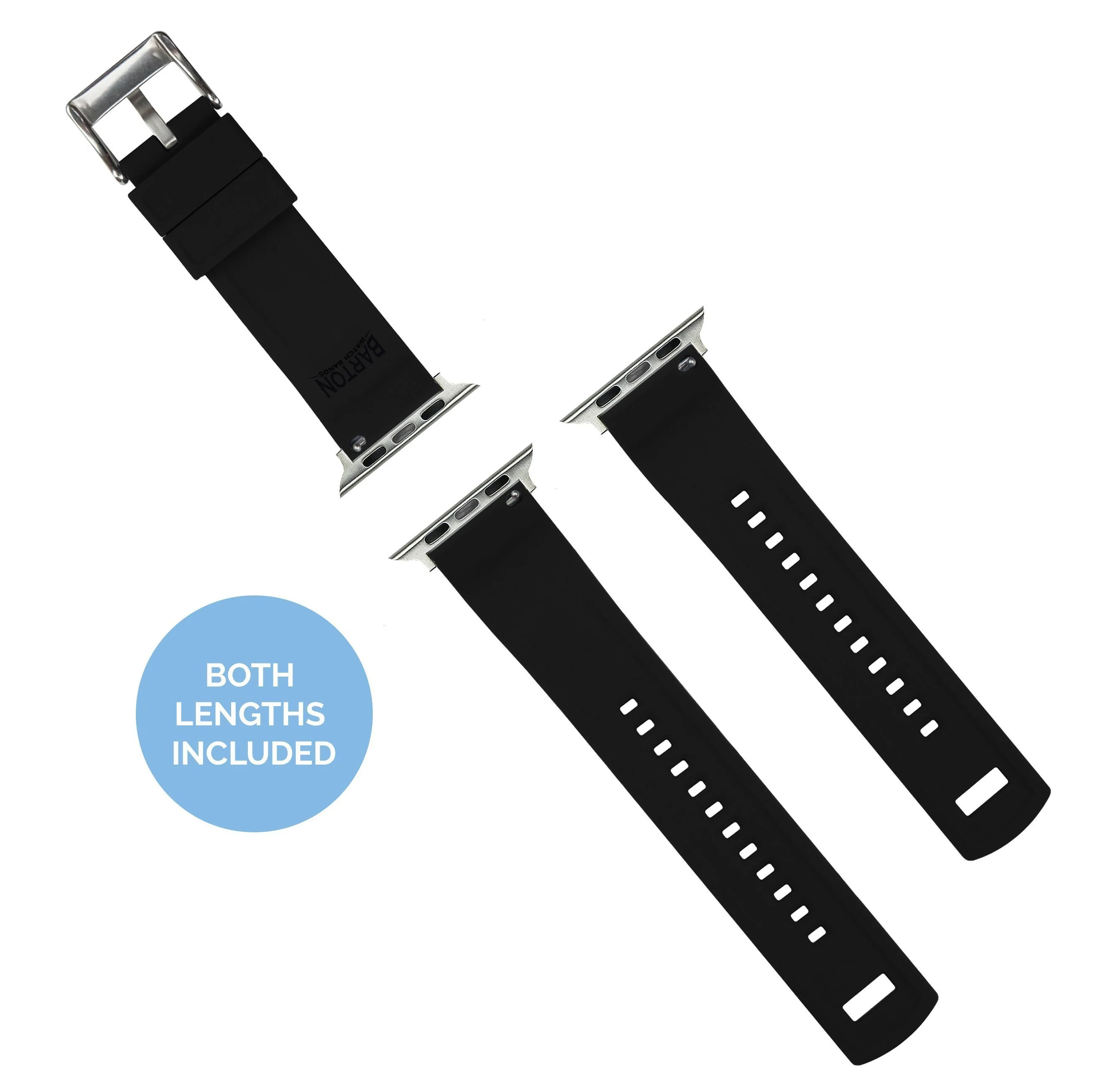 Apple Watch Elite Silicone Cool Grey Top Black Bottom Watch Band - Image 4