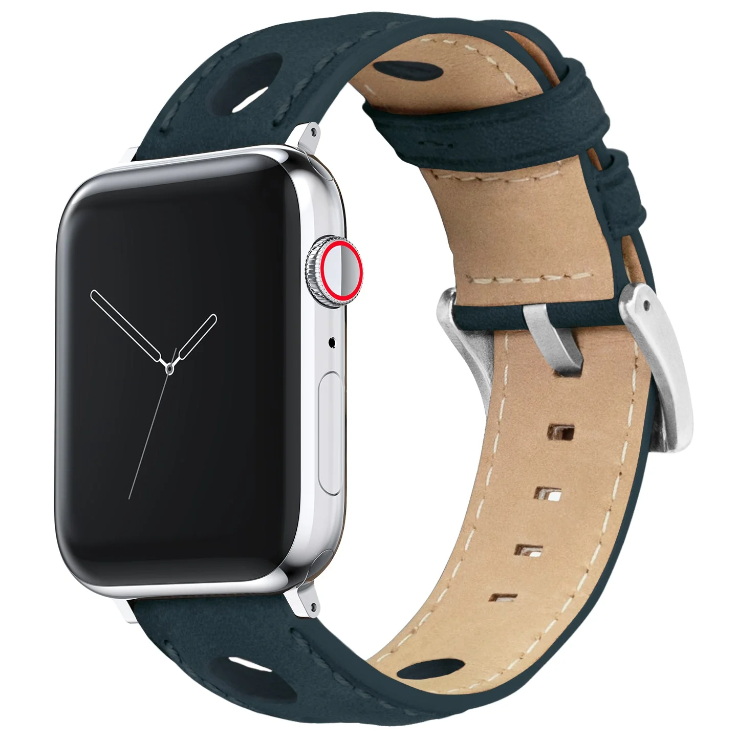 Apple Watch Small (38mm, 40mm, 41mm, 42mm) Navy Blue Rally Horween Leather Watch Band
