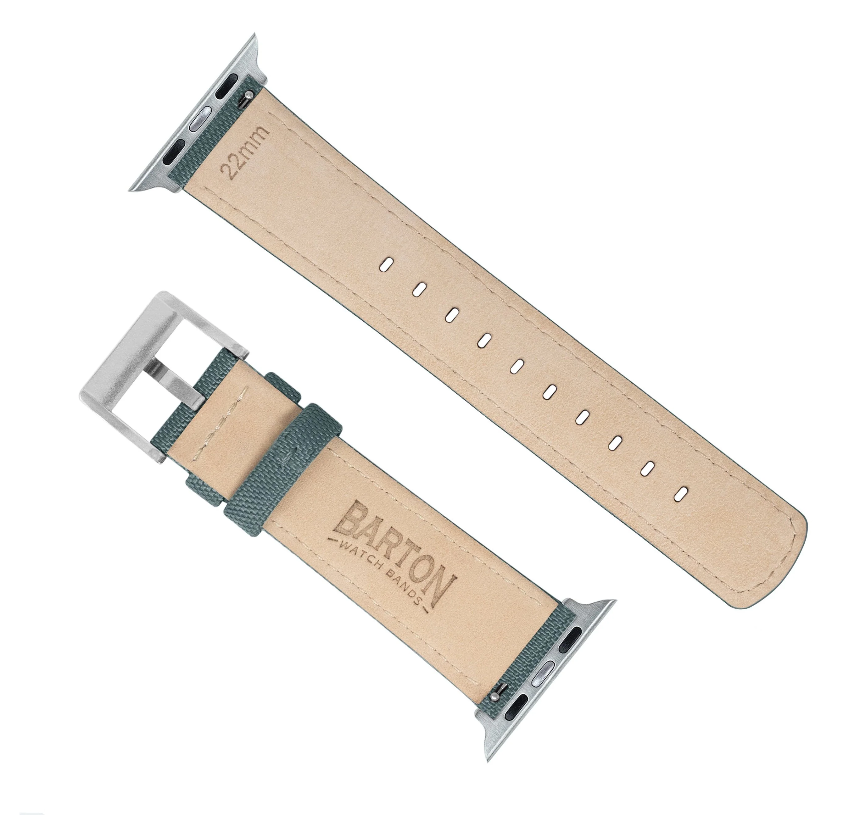 Apple Watch Slate Grey Sailcloth Watch Band - Image 6