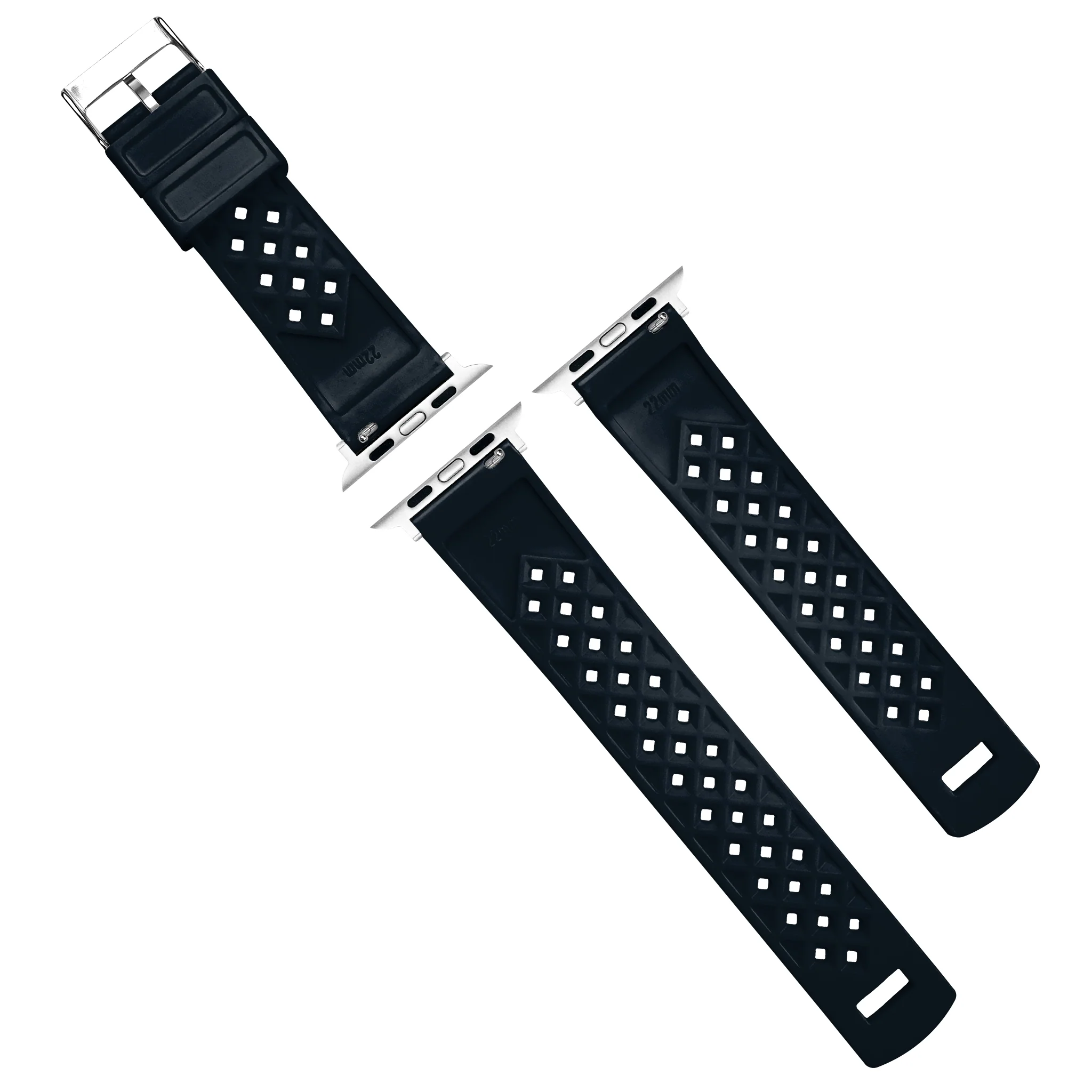 Apple Watch Tropical Style Black Watch Band - Image 11
