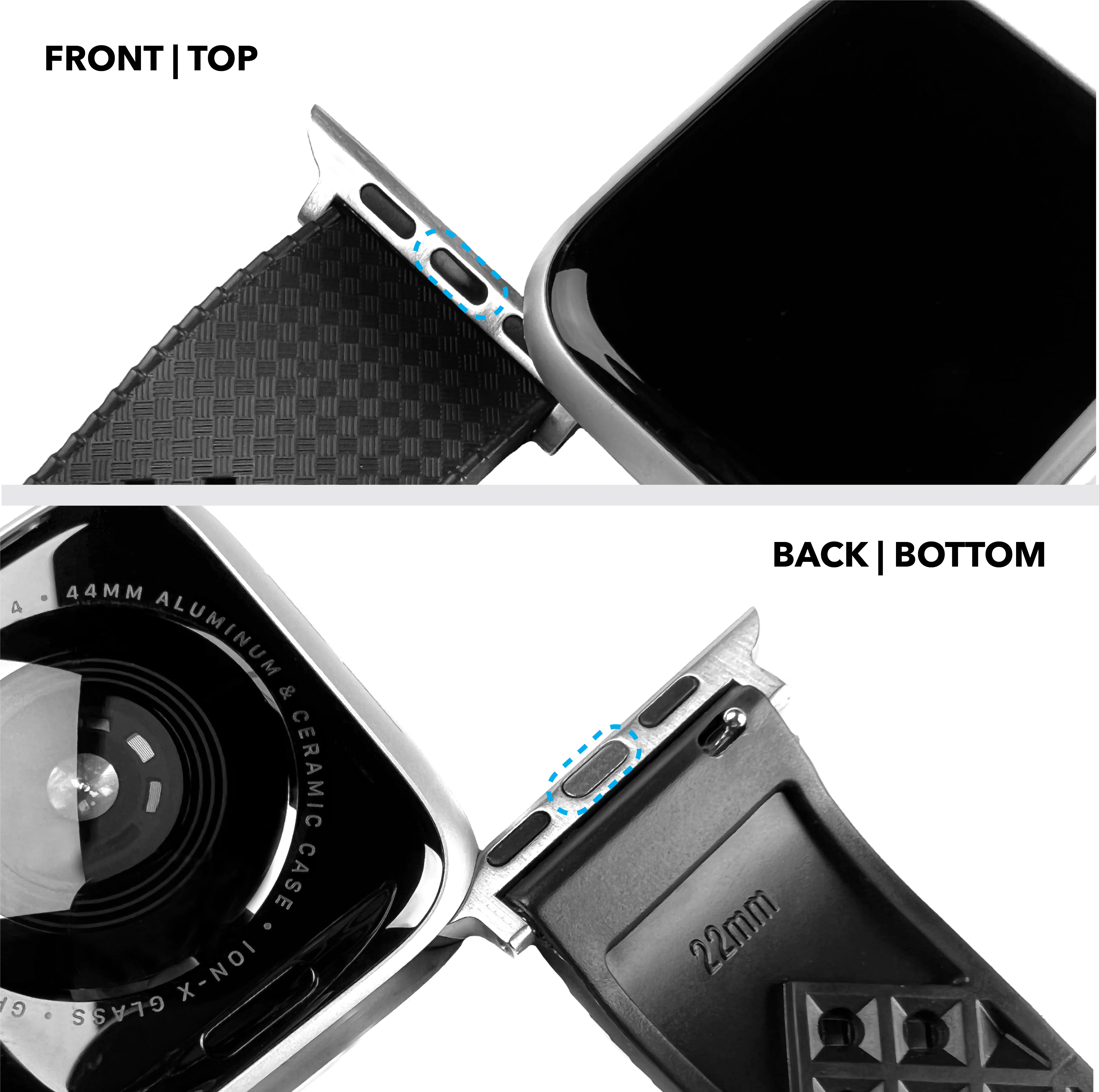 Apple Watch Tropical Style Black Watch Band - Image 13