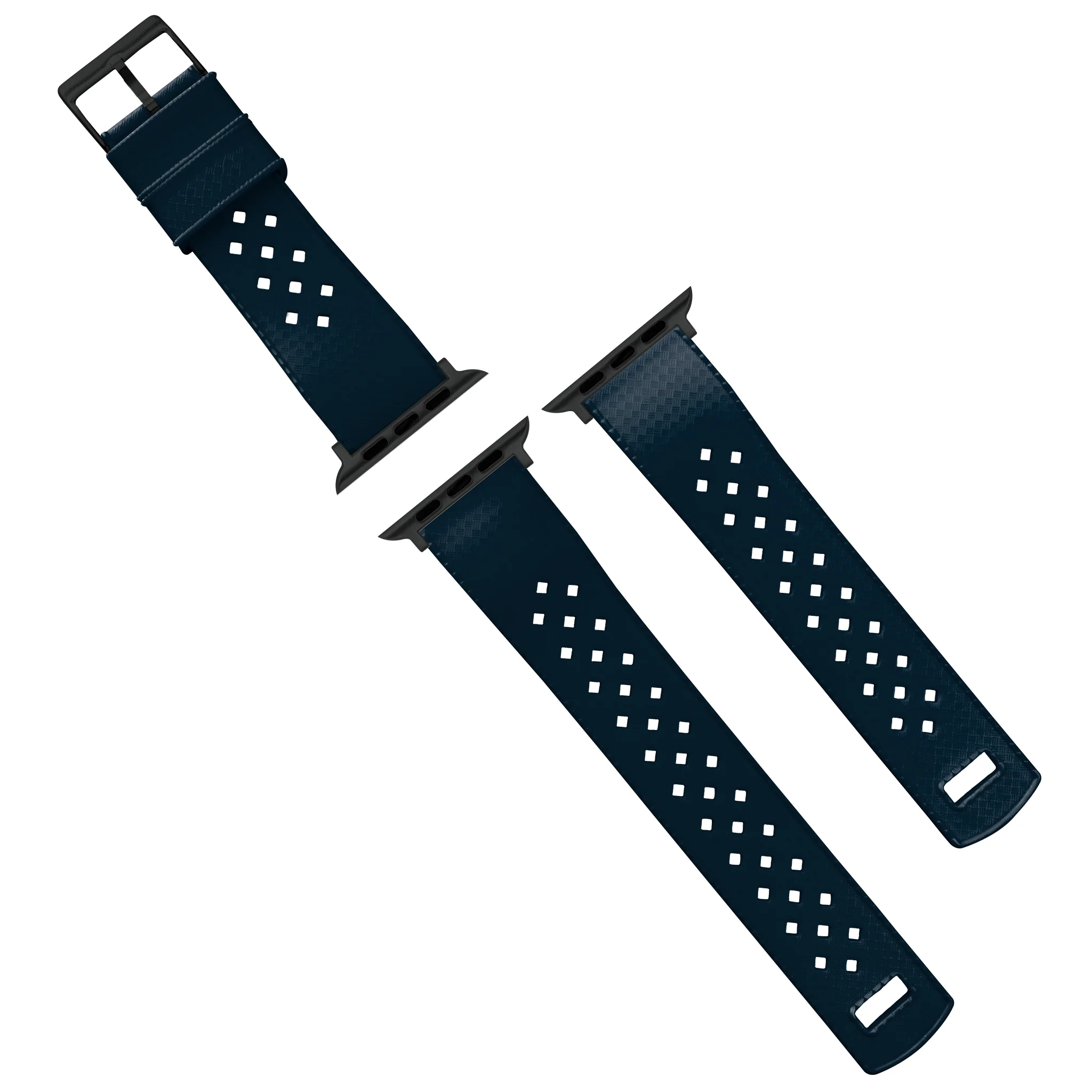 Apple Watch Tropical Style Navy Blue Watch Band - Image 9