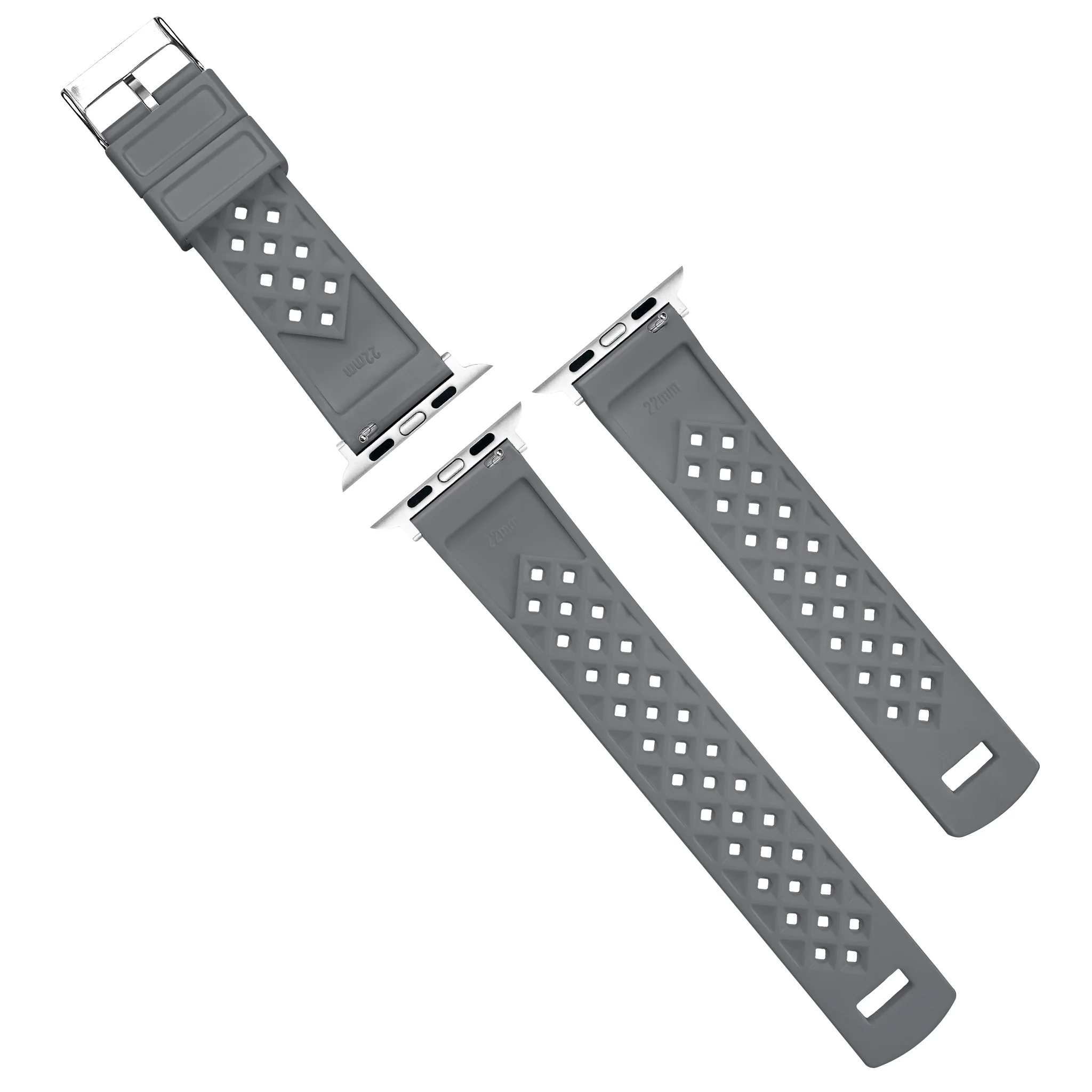 Apple Watch Tropical Style Smoke Grey Watch Band - Image 10