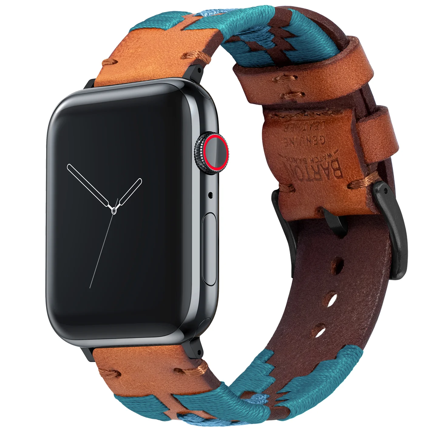 Apple Watch Turquoise Sky Blue Gaucho Watch Band - Image 5
