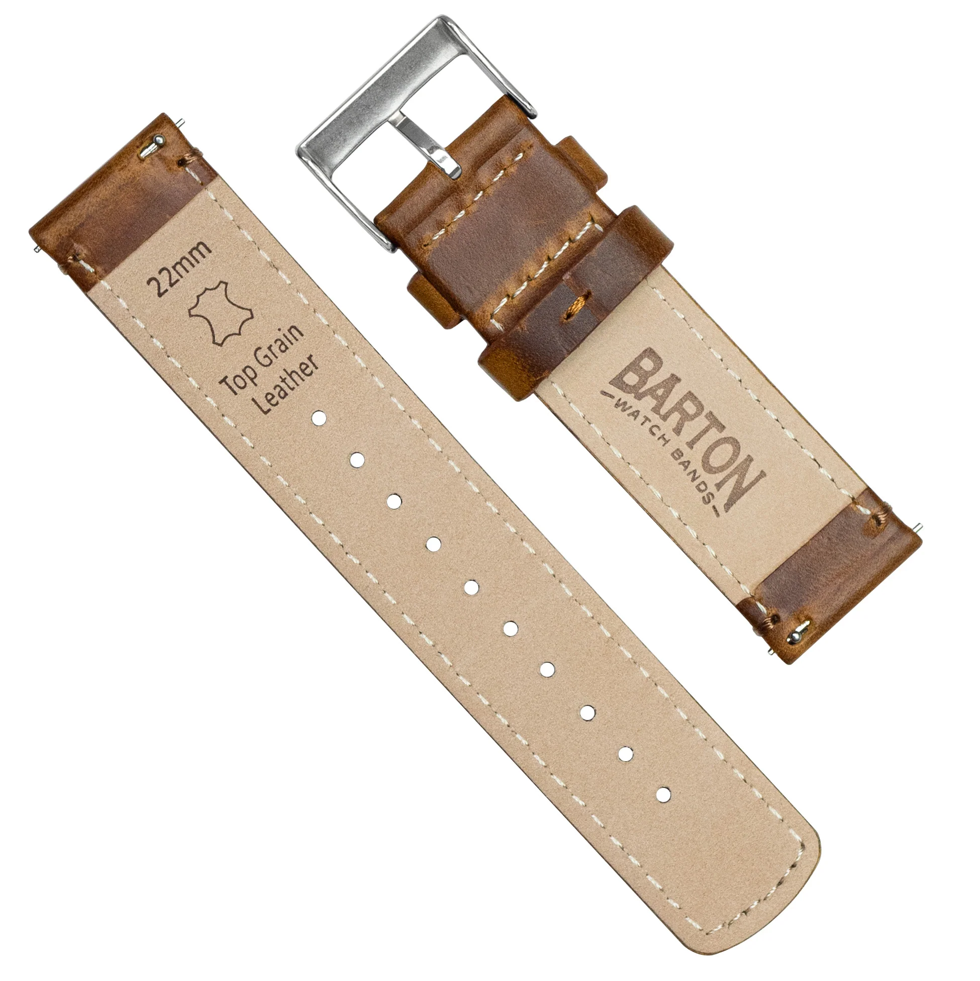 Ultra & Ultra 2 Weathered Brown Leather Watch Band - Image 4
