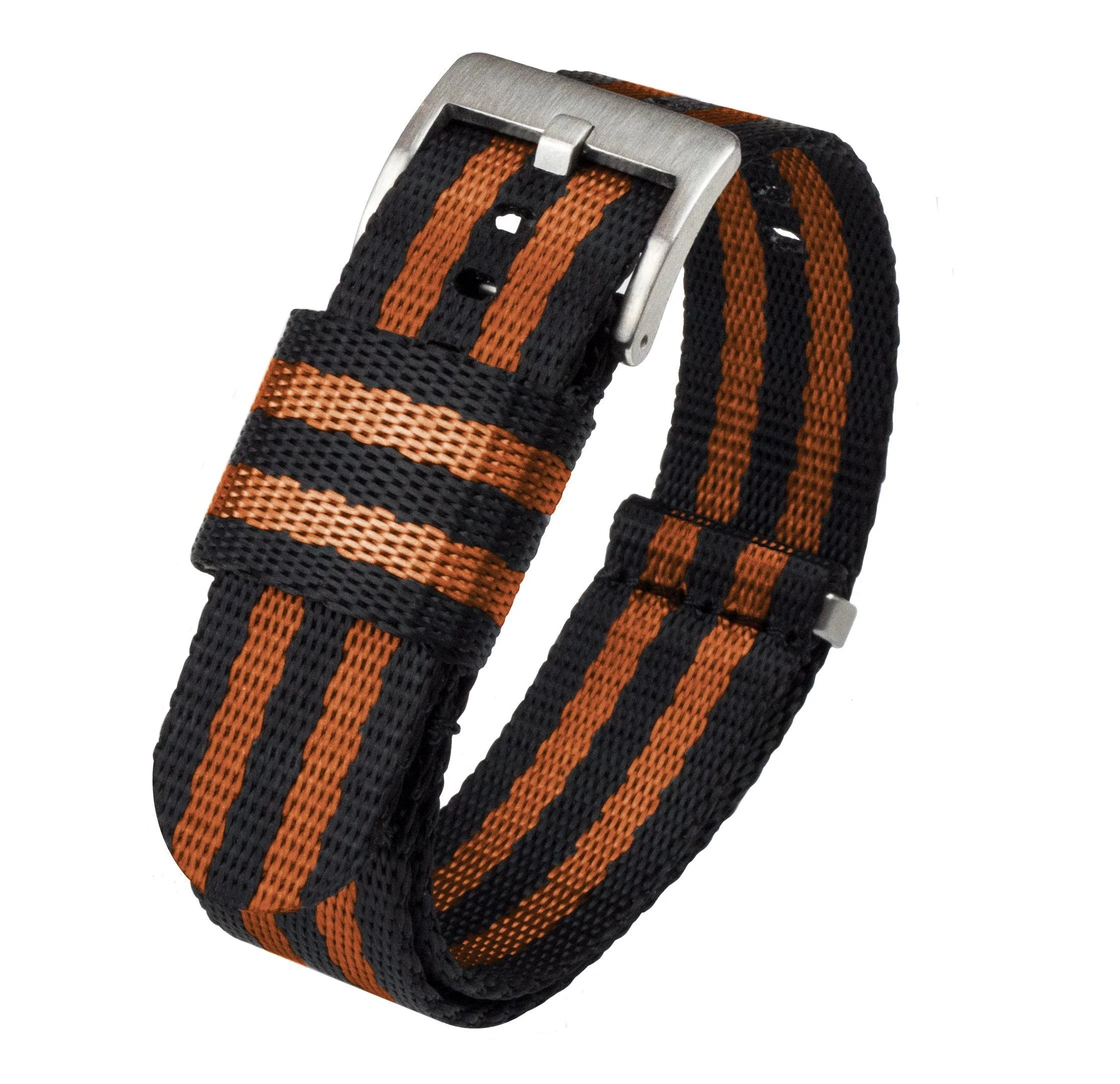 Black Burnt Orange Jetson NATO® style 24mm Watch Band