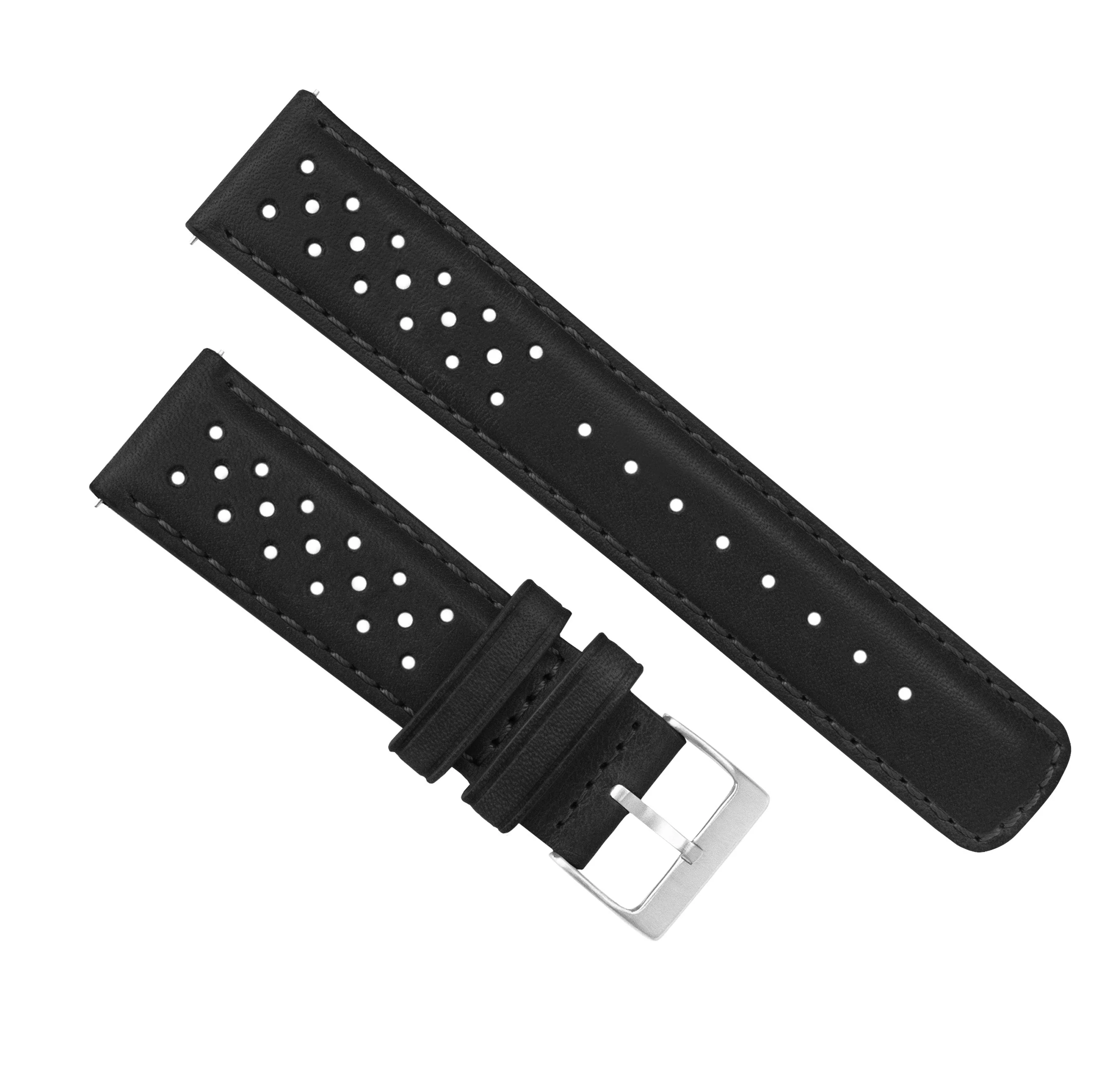 Black Racing Horween Leather Watch Band - Grand Seiko (20mm) - Image 2