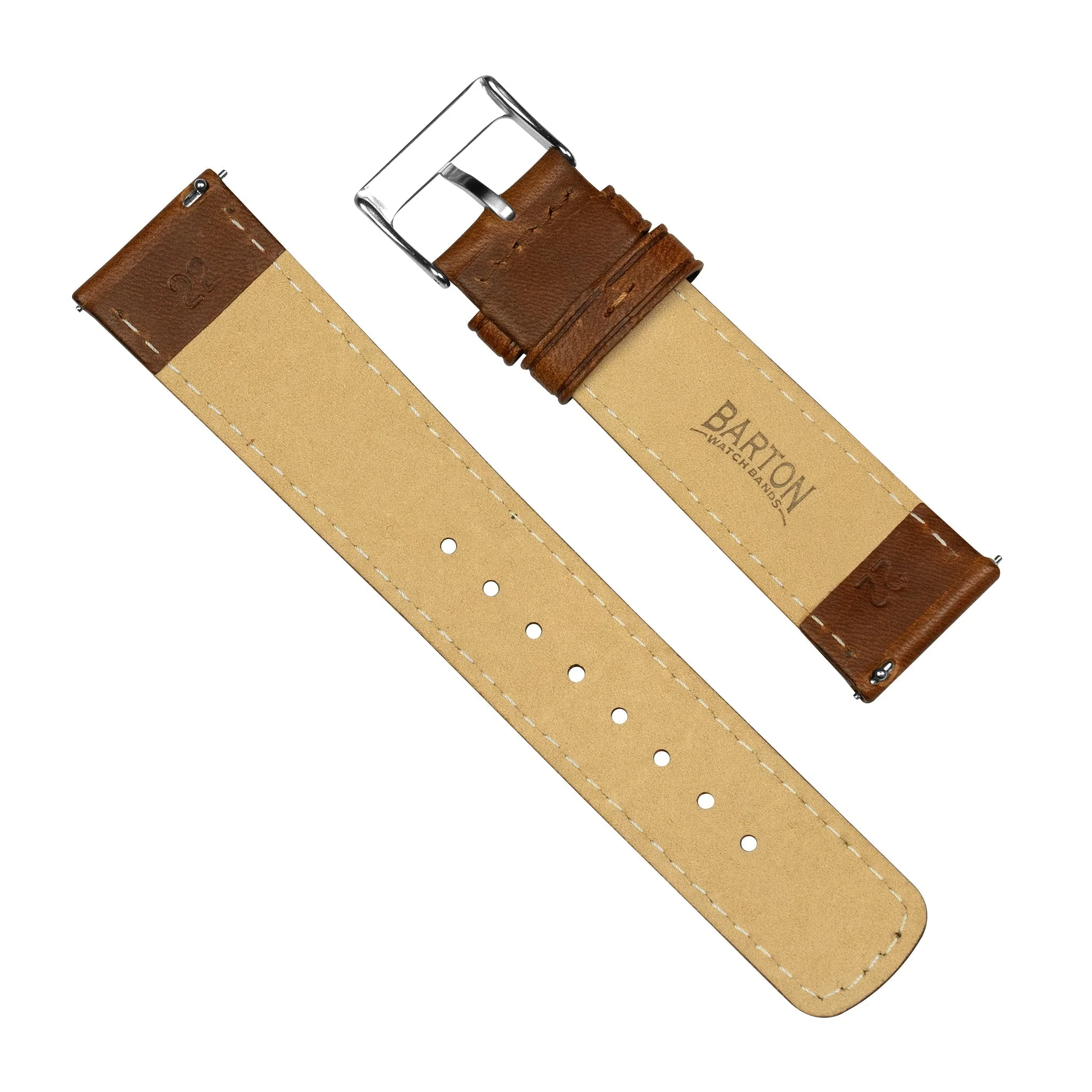 Chocolate Brown Classic Horween Leather Watch Band - Grand Seiko (20mm) - Image 4