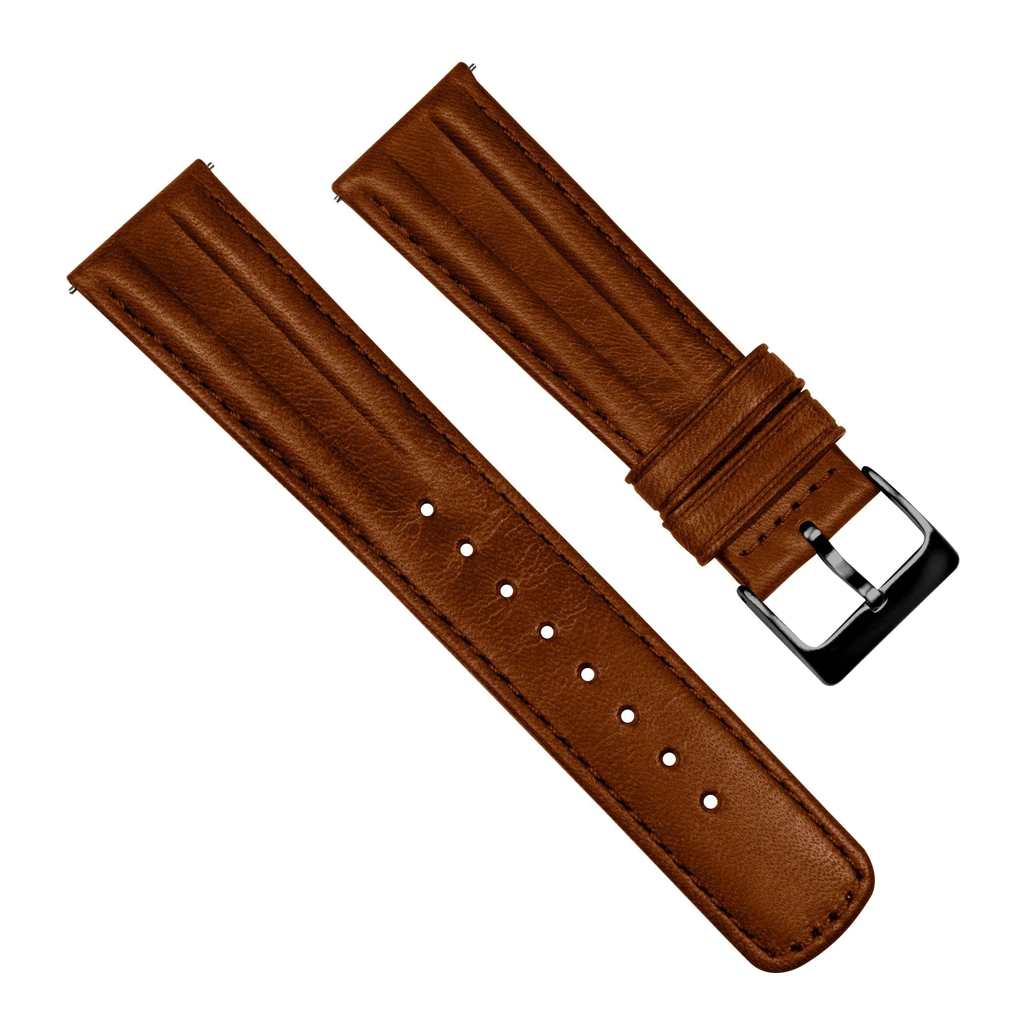 Chocolate Brown Classic Horween Leather Watch Band - Omega Seamaster (20mm) - Image 5
