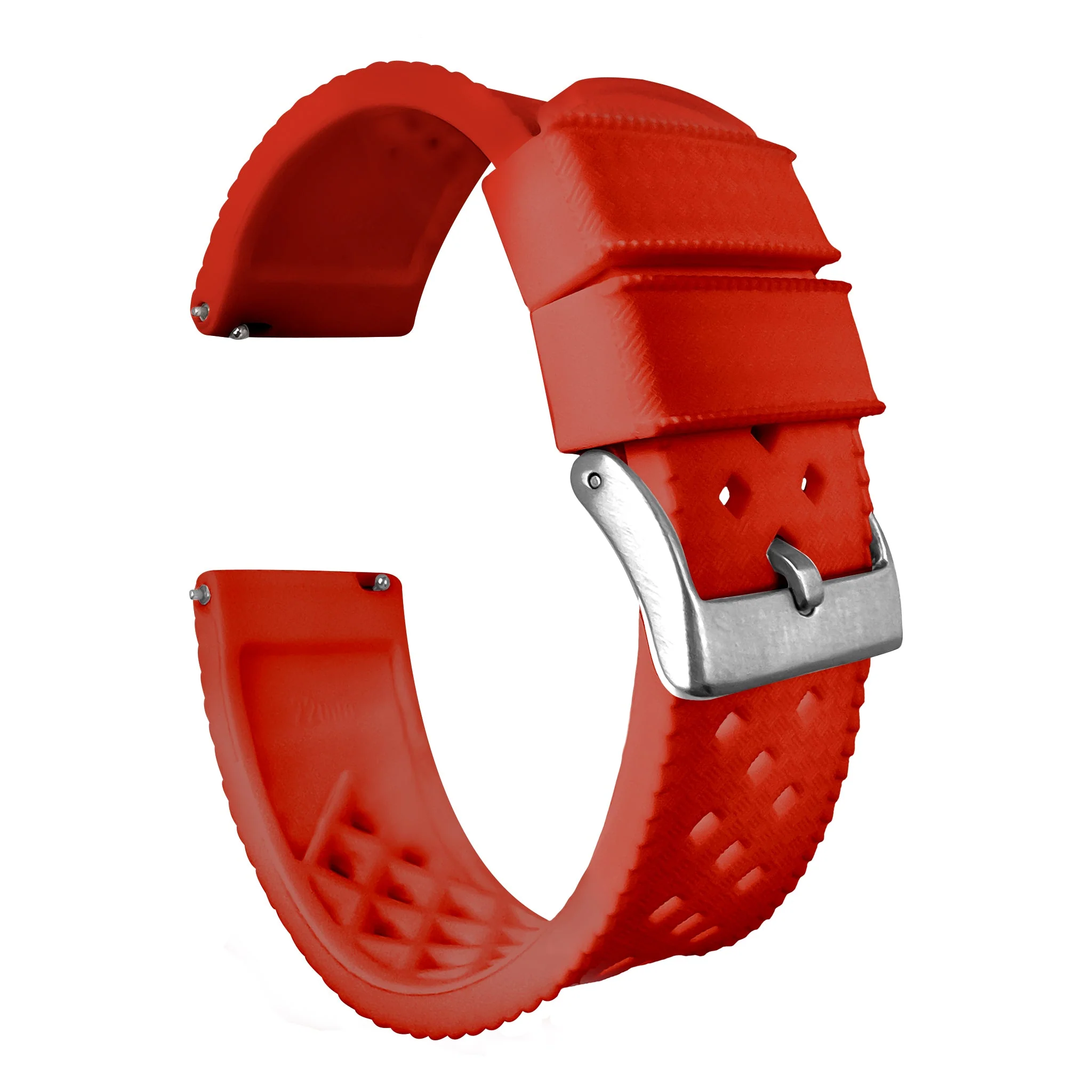 Crimson Red Tropical Style 20mm & 22mm Watch Band
