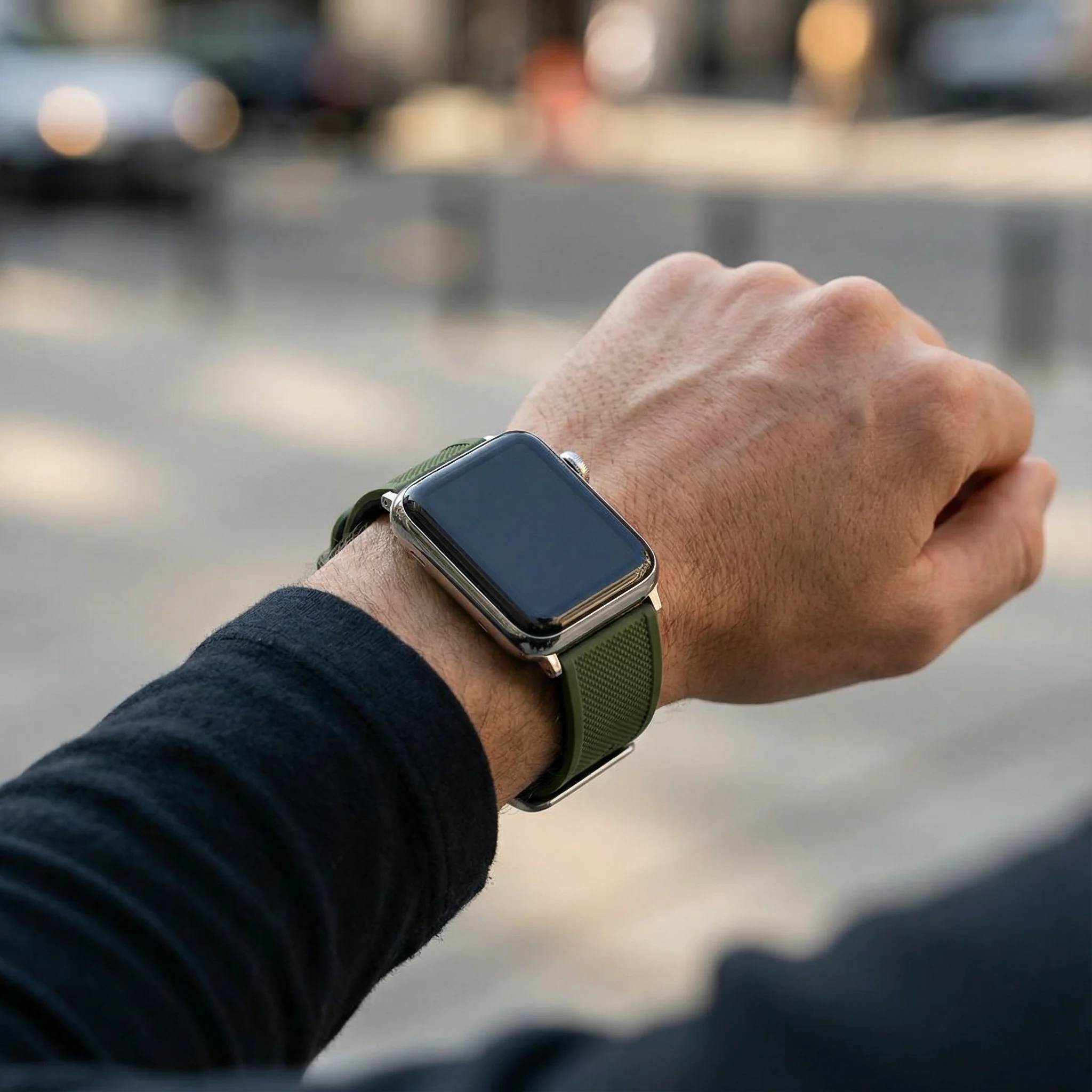 Elite Diver Army Green Apple Watch Strap Bundle | 3 Watch Bands - Image 3