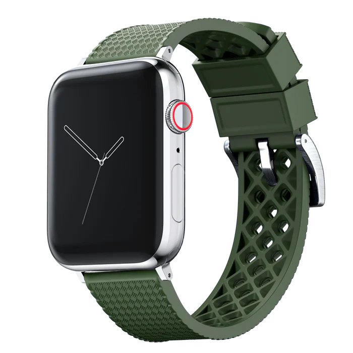 Elite Diver Army Green Apple Watch Strap Bundle | 3 Watch Bands - Image 6