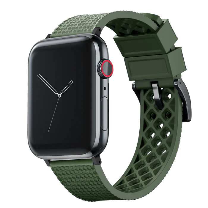 Elite Diver Army Green Apple Watch Strap Bundle | 2 Watch Bands - Image 8
