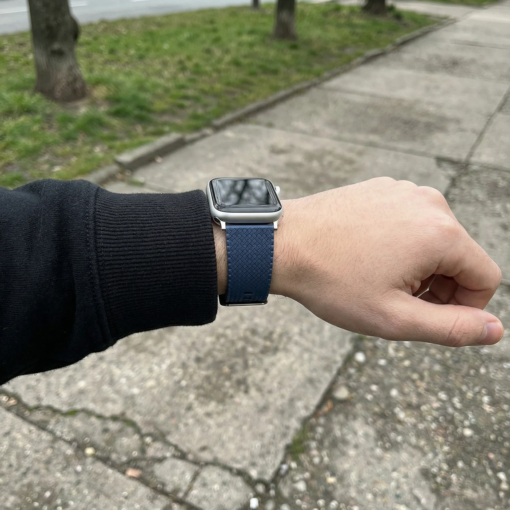 Elite Diver Navy Blue Apple Watch Strap Bundle | 2 Watch Bands - Image 2