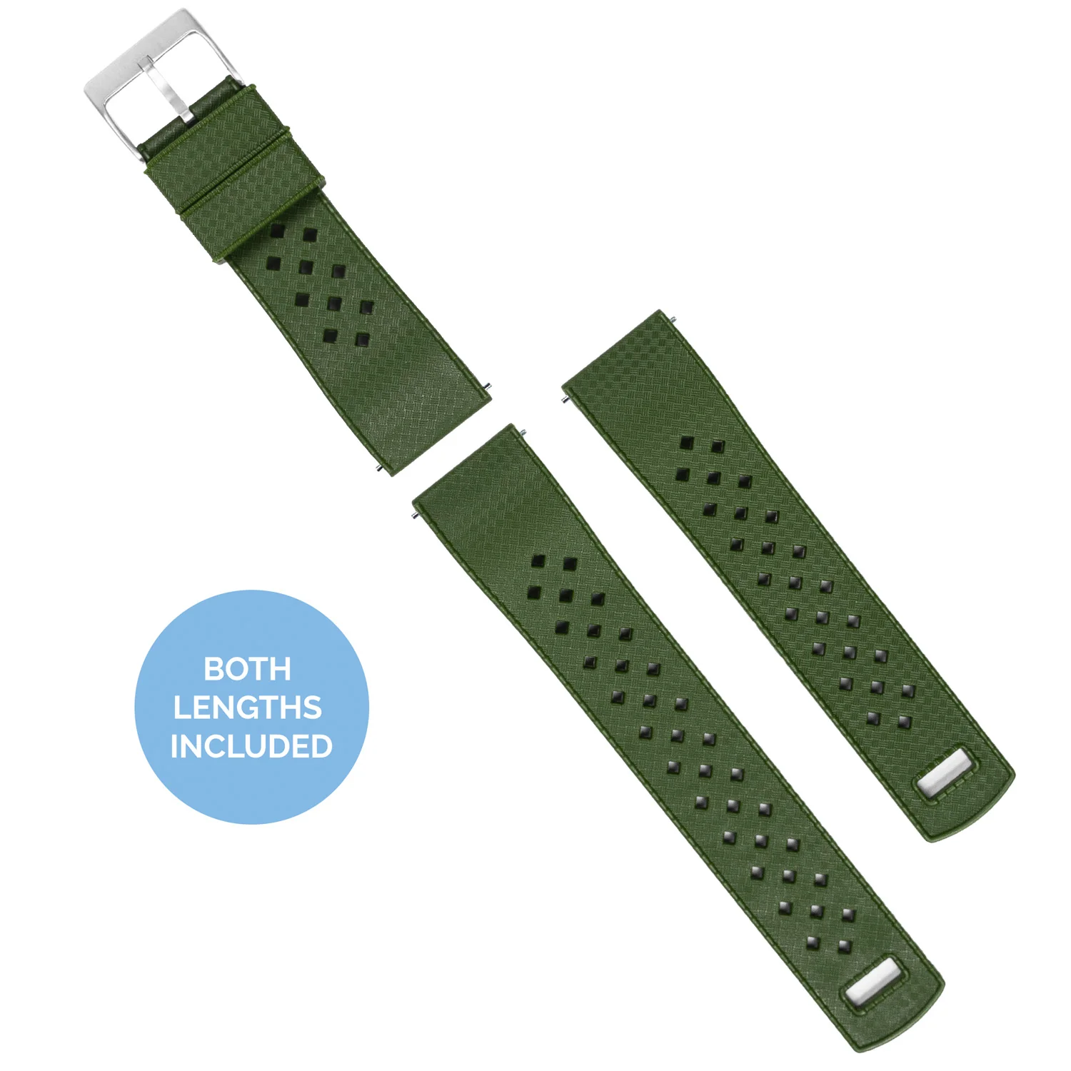Fossil Q Tropical Style Army Green Watch Band - Image 3