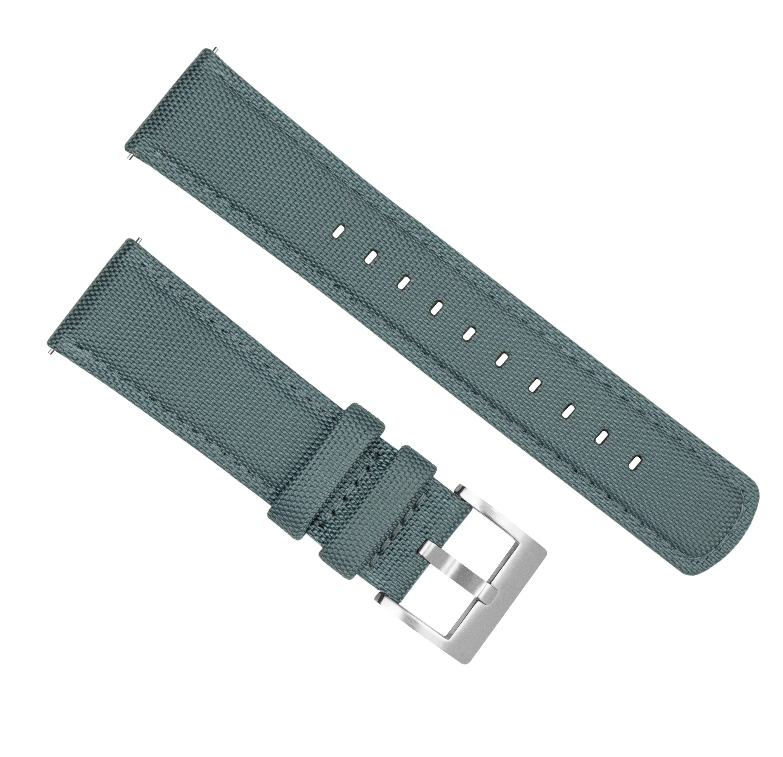 Fossil Sport Sailcloth Quick Release Slate Grey Watch Band - Image 4