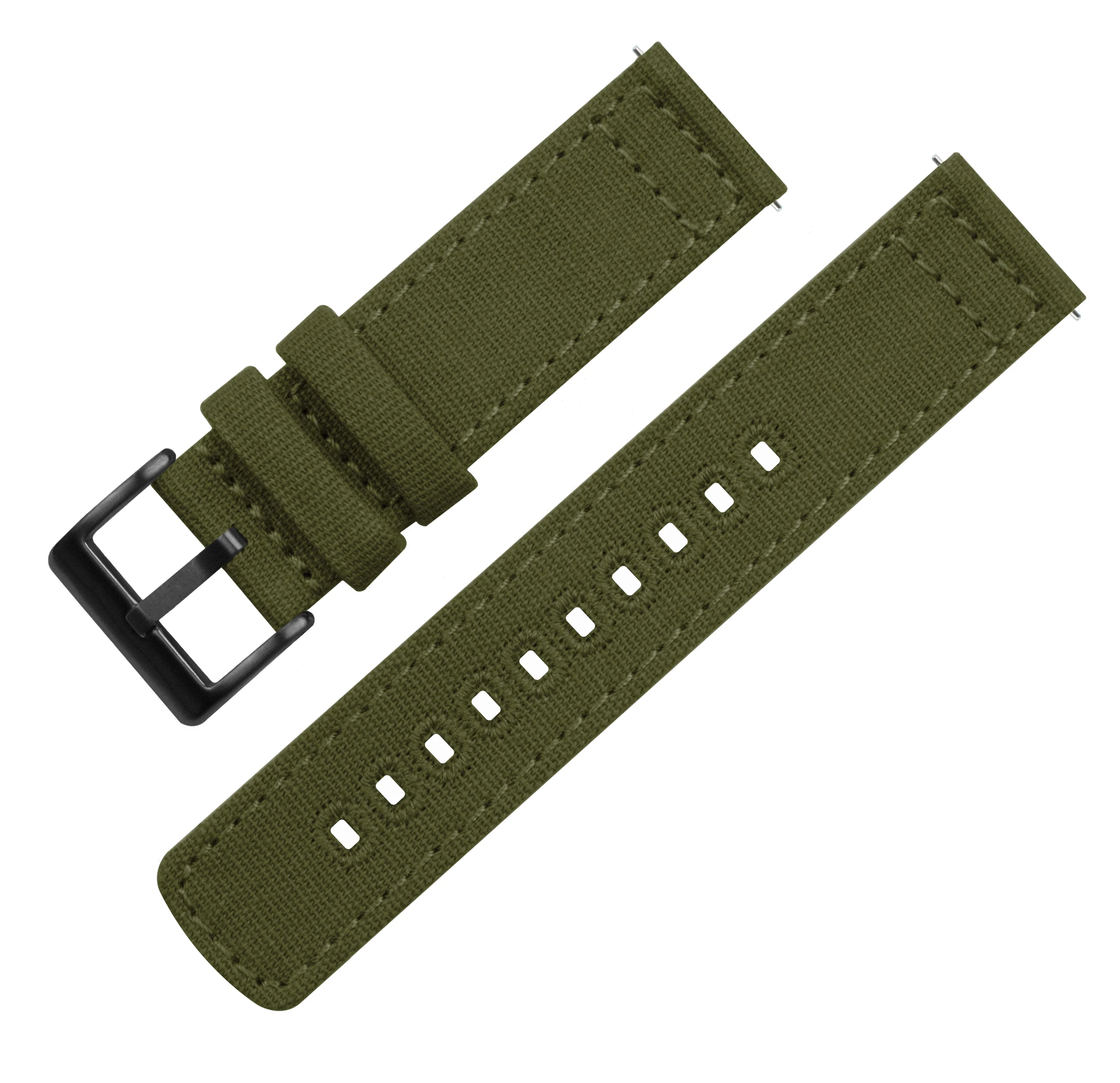 Garmin epix™ Pro (Gen 2) - Canvas Army Green Watch Band - Image 3