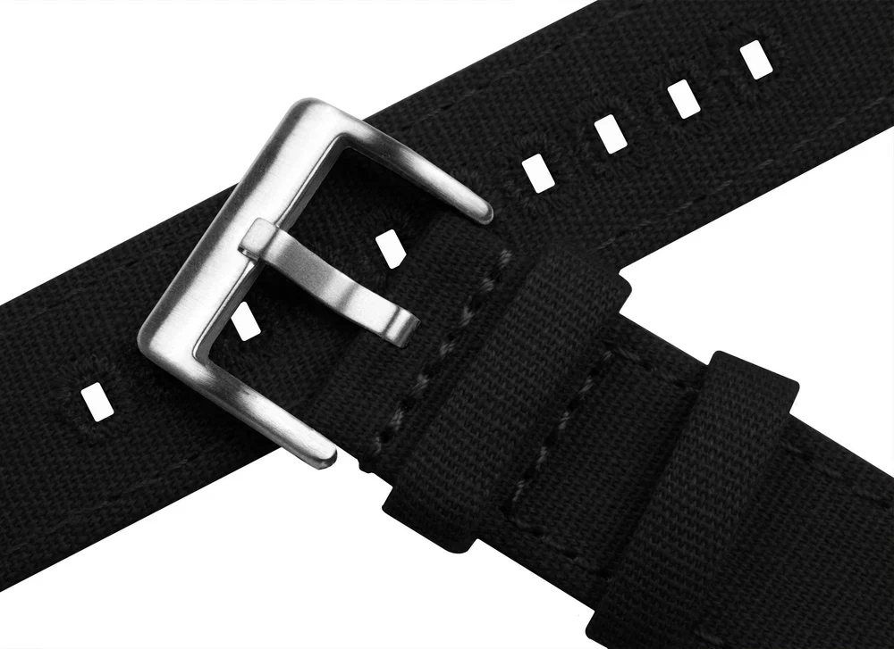 Garmin Venu® 4, 3S, 3, 2S, 2 Plus - Canvas Black Watch Band - Image 4