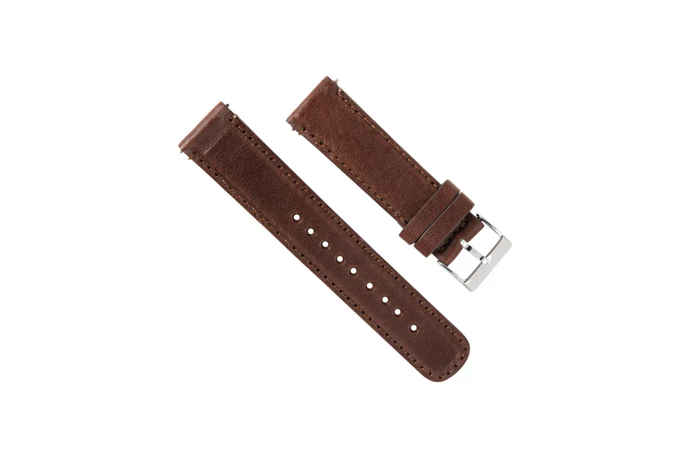 Genuine French Calfskin Brown Leather Watch Band, Crafted in the USA - IWC Aquatimer 42 (22mm)