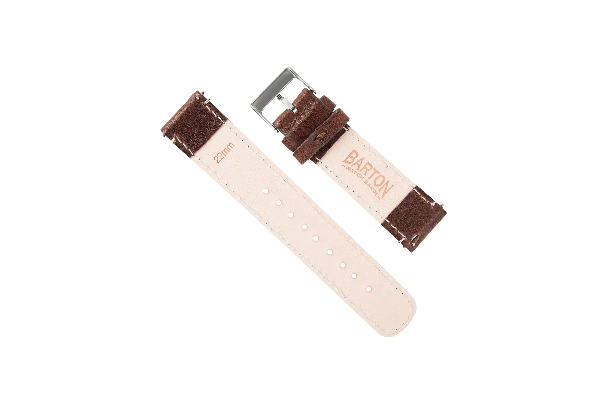 Genuine French Calfskin Brown Leather Watch Band, Crafted in the USA - Tudor Black Bay 58 & Pro (20mm) - Image 3