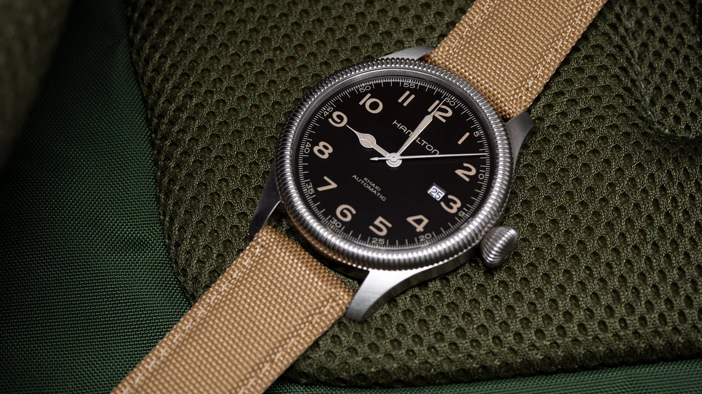 Khaki Tan Sailcloth Quick Release Watch Band - Casio Duro MDV-106 (22mm) - Image 5