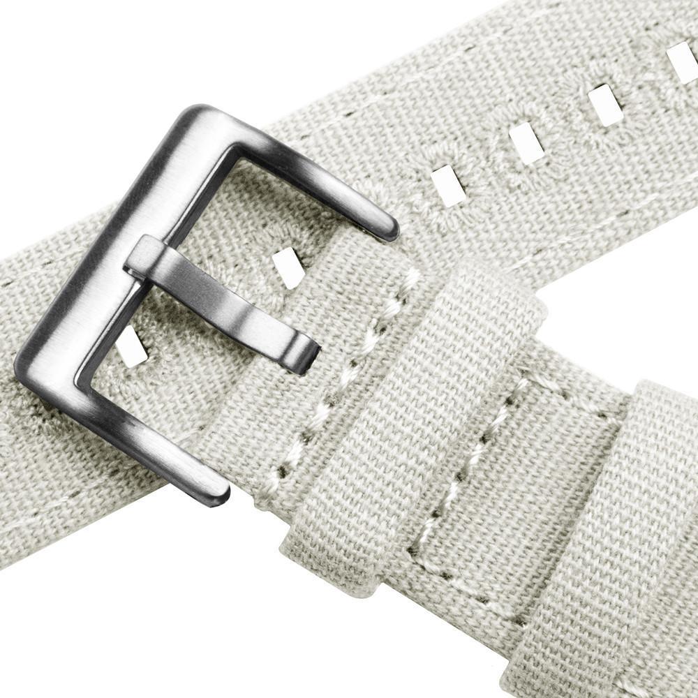 Linen White Premium Canvas Watch Band - Seiko 5 Sports GMT SSK001 / SSK003 (22mm) - Image 5
