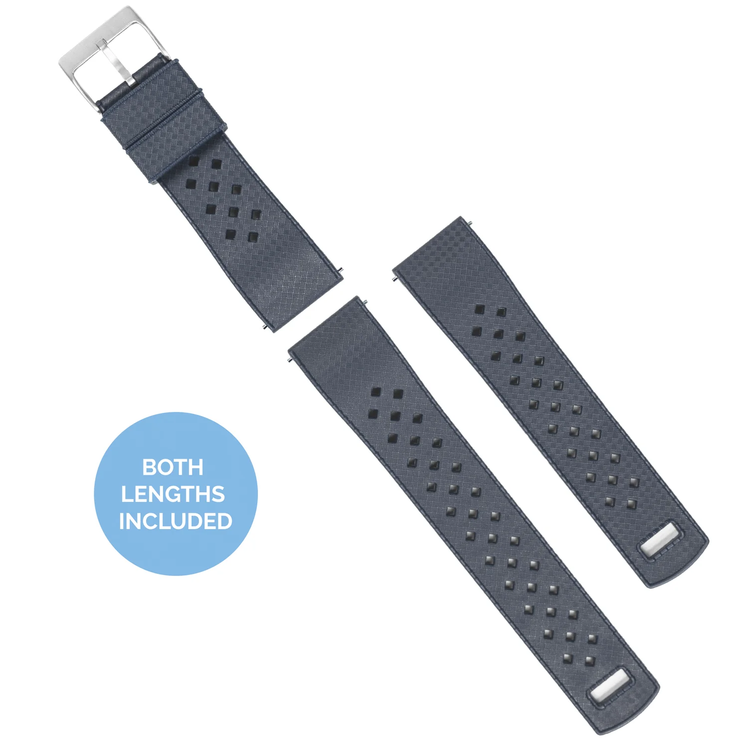 Moto 360 Gen2 Tropical Style Smoke Grey Watch Band - Image 3