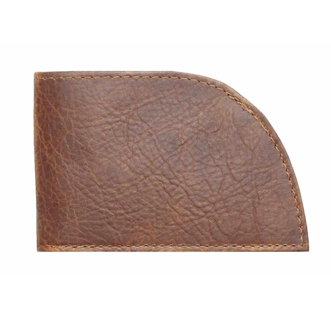 Nantucket Bison Leather Front Pocket Wallet