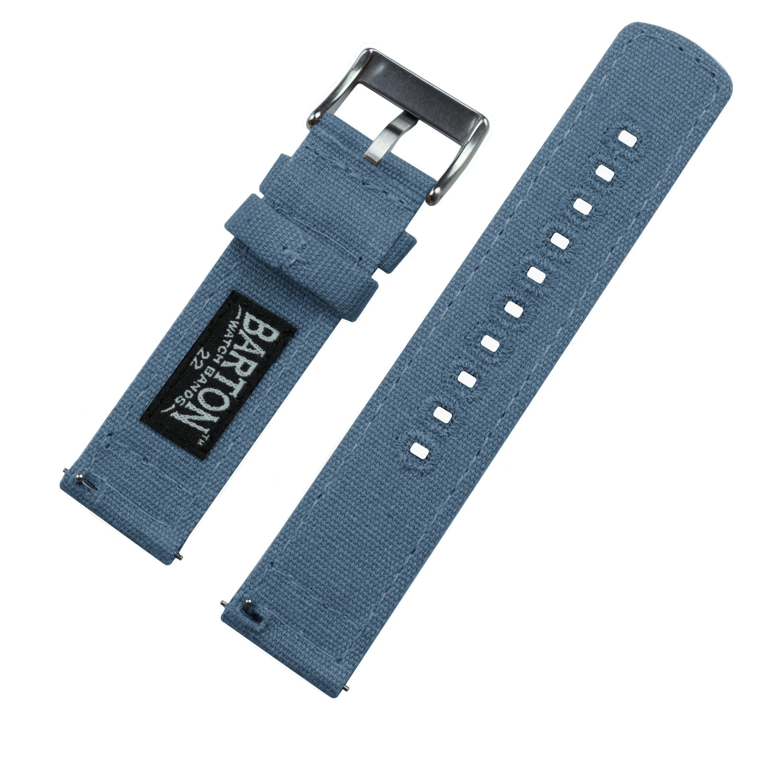 Nantucket Blue Premium Canvas Watch Band - Image 4