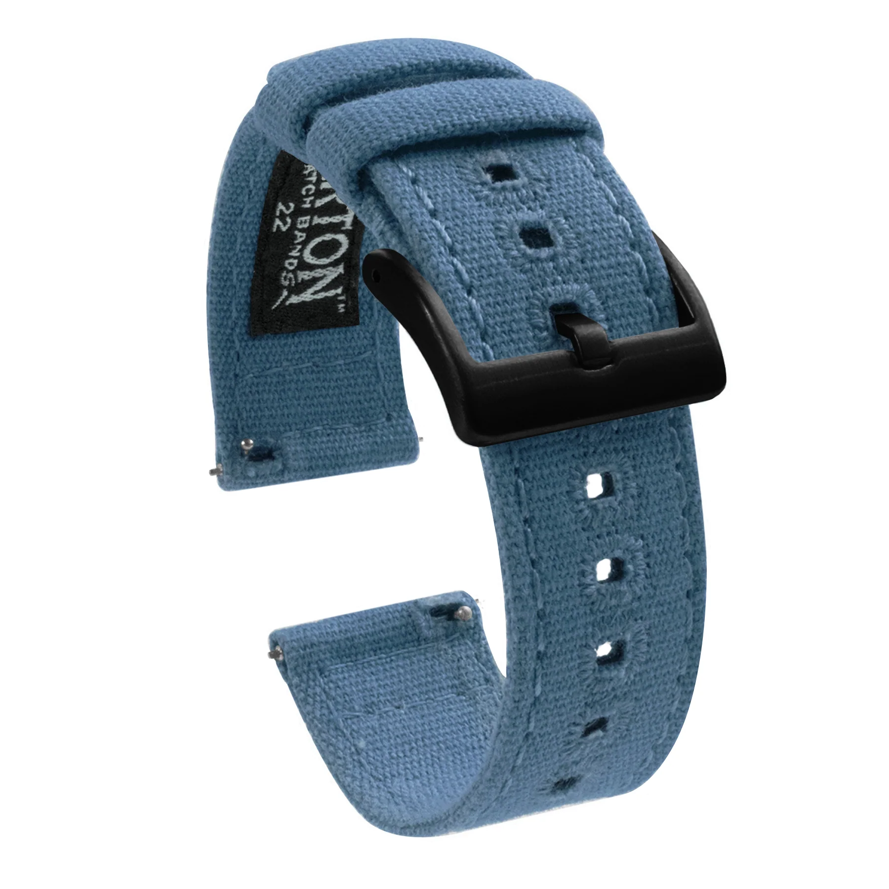 Nantucket Blue Premium Canvas Watch Band - Image 8