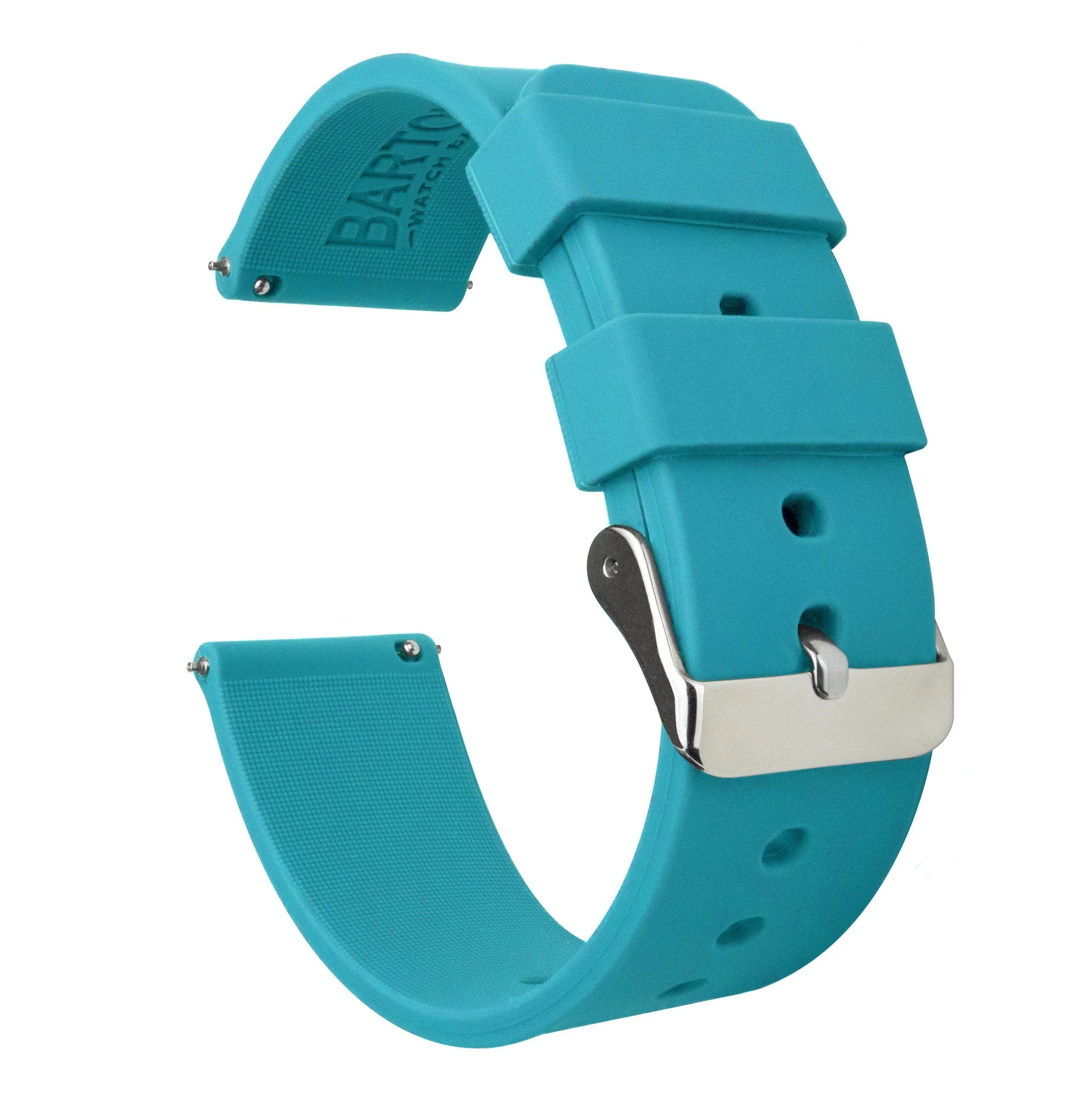 Omega Moonswatch Silicone Aqua Blue Watch Band