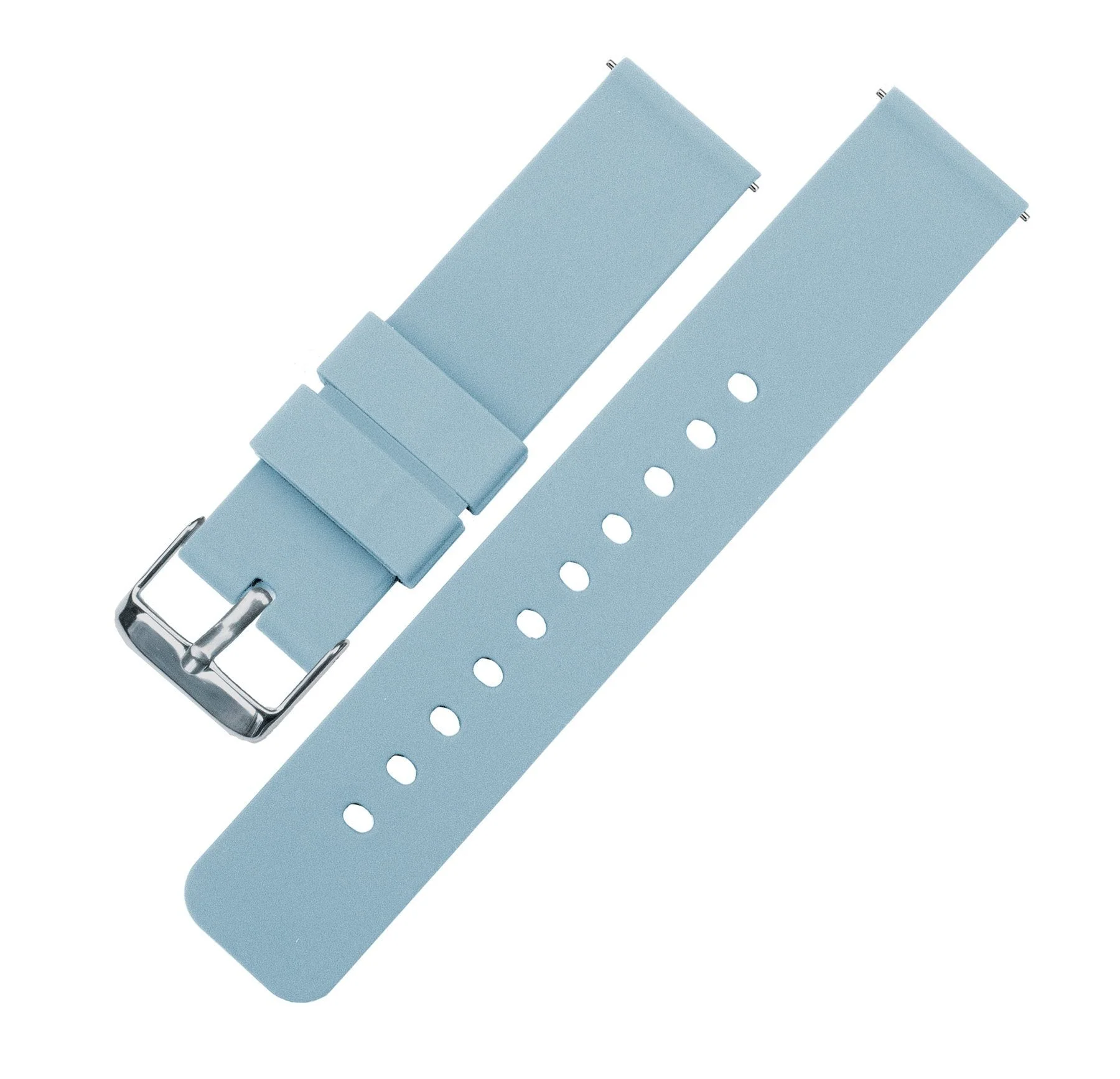 Omega Moonswatch Silicone Soft Blue Watch Band - Image 3