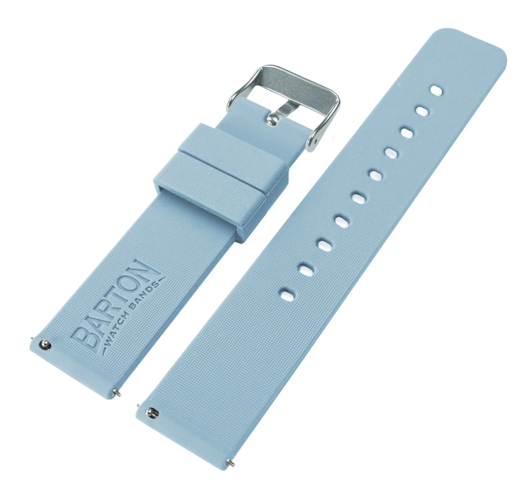 Omega Moonswatch Silicone Soft Blue Watch Band - Image 4