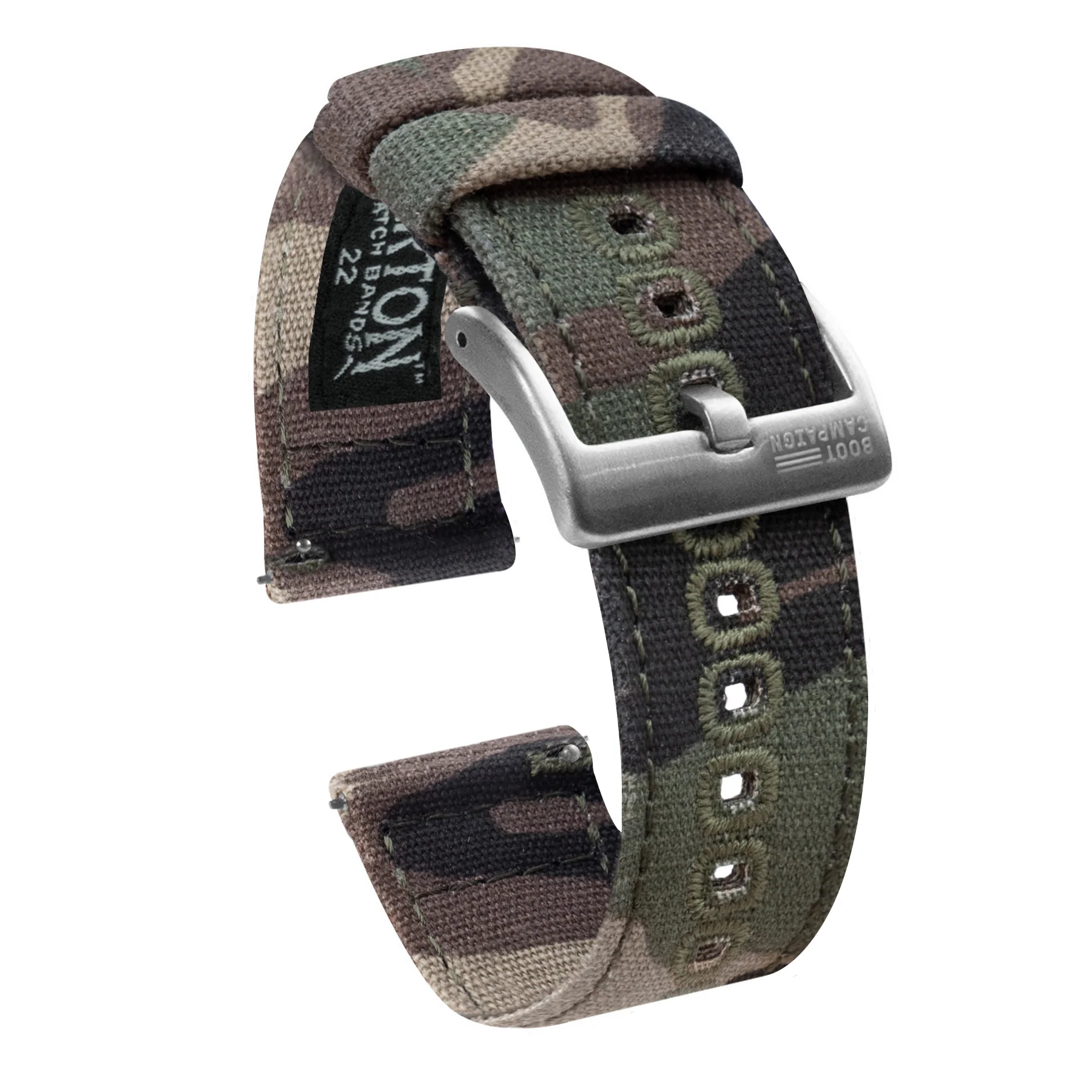 Samsung Galaxy Watch Active 2 Camouflage Canvas Watch Band