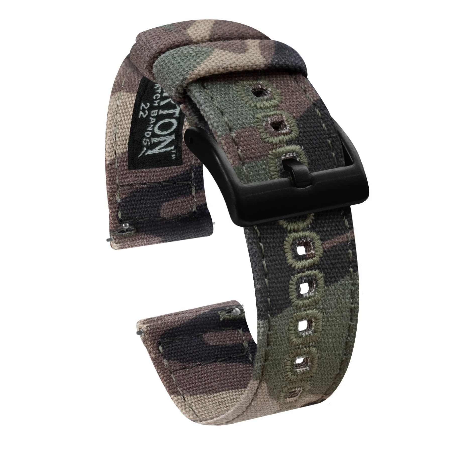 Samsung Galaxy Watch Active 2 Camouflage Canvas Watch Band - Image 3