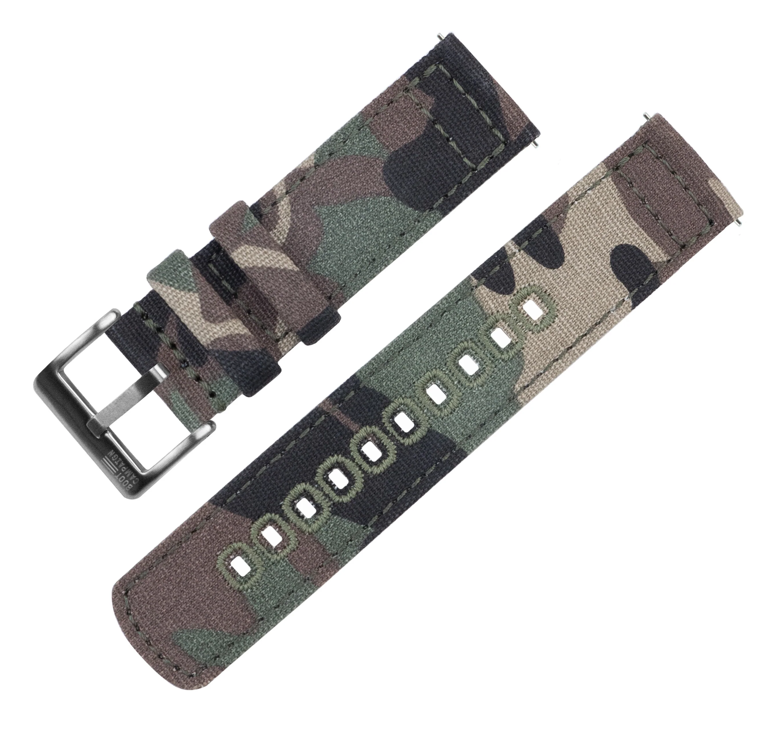 Samsung Galaxy Watch Active 2 Camouflage Canvas Watch Band - Image 5