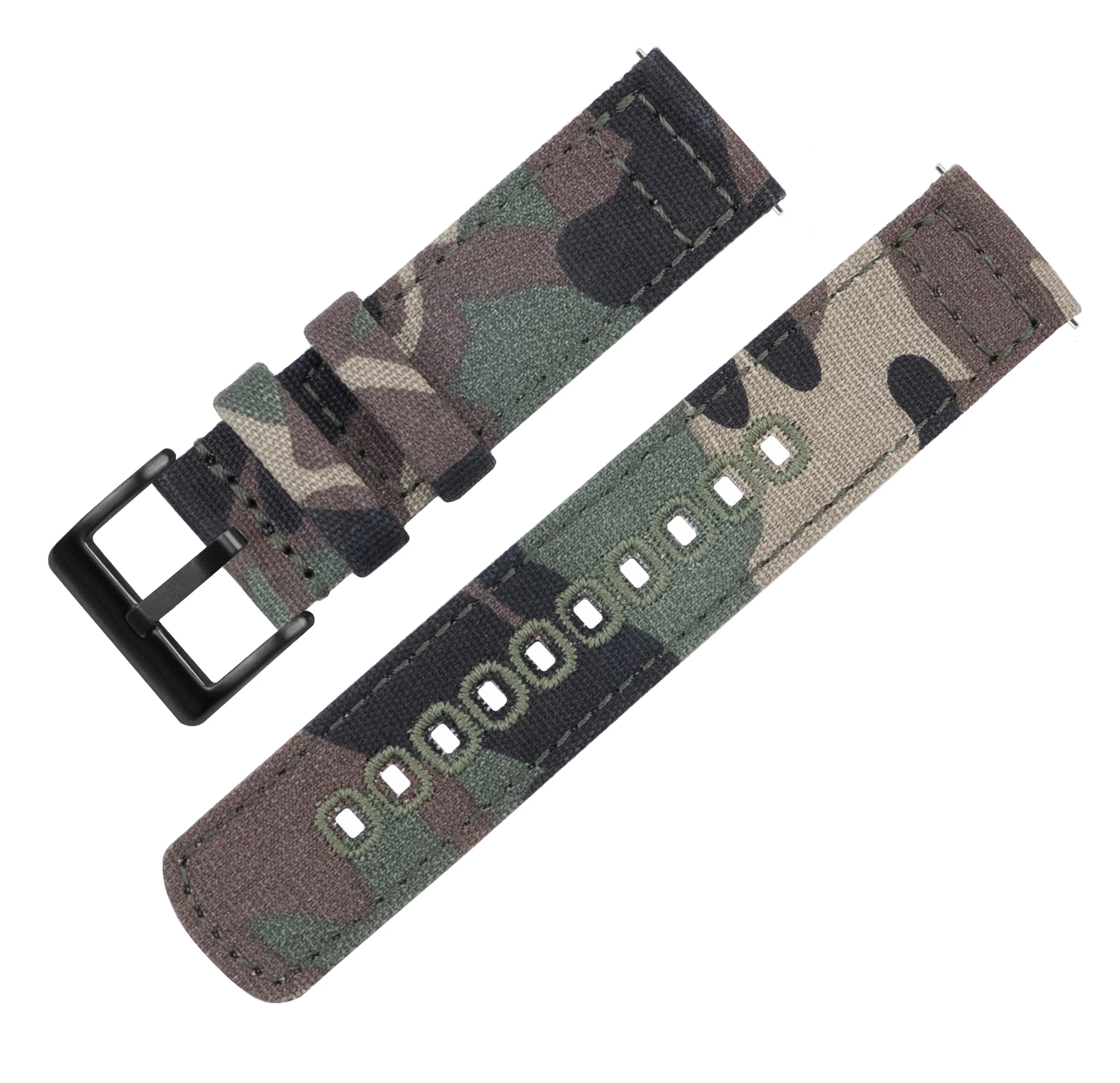 Samsung Galaxy Watch Active 2 Camouflage Canvas Watch Band - Image 6