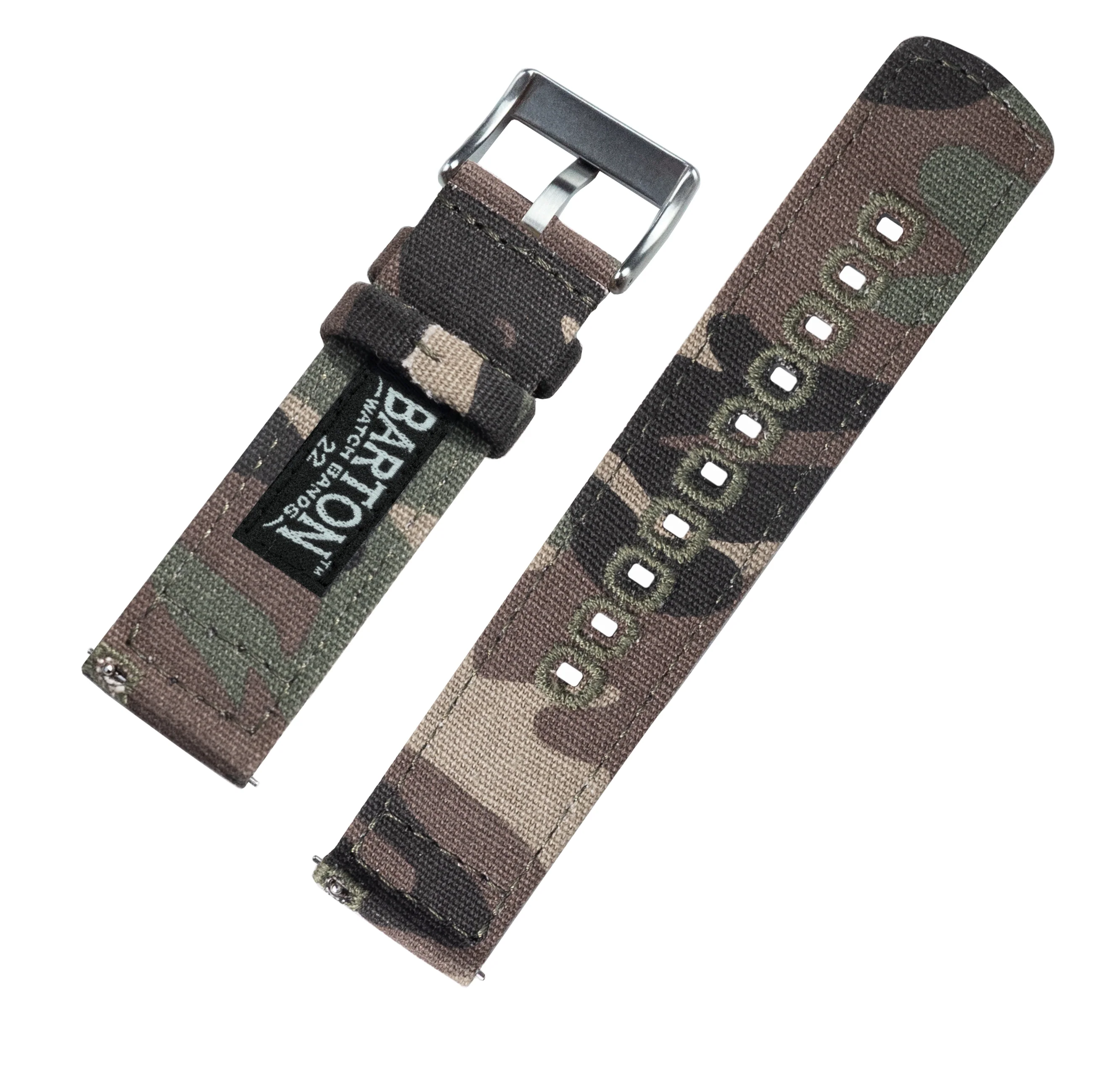 Samsung Galaxy Watch Active 2 Camouflage Canvas Watch Band - Image 8