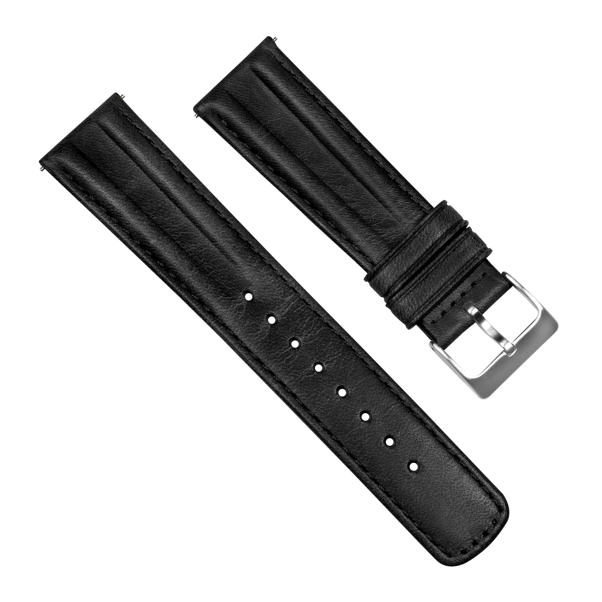 Samsung Galaxy Watch Active 2 Classic Horween Leather Black Watch Band - Image 3